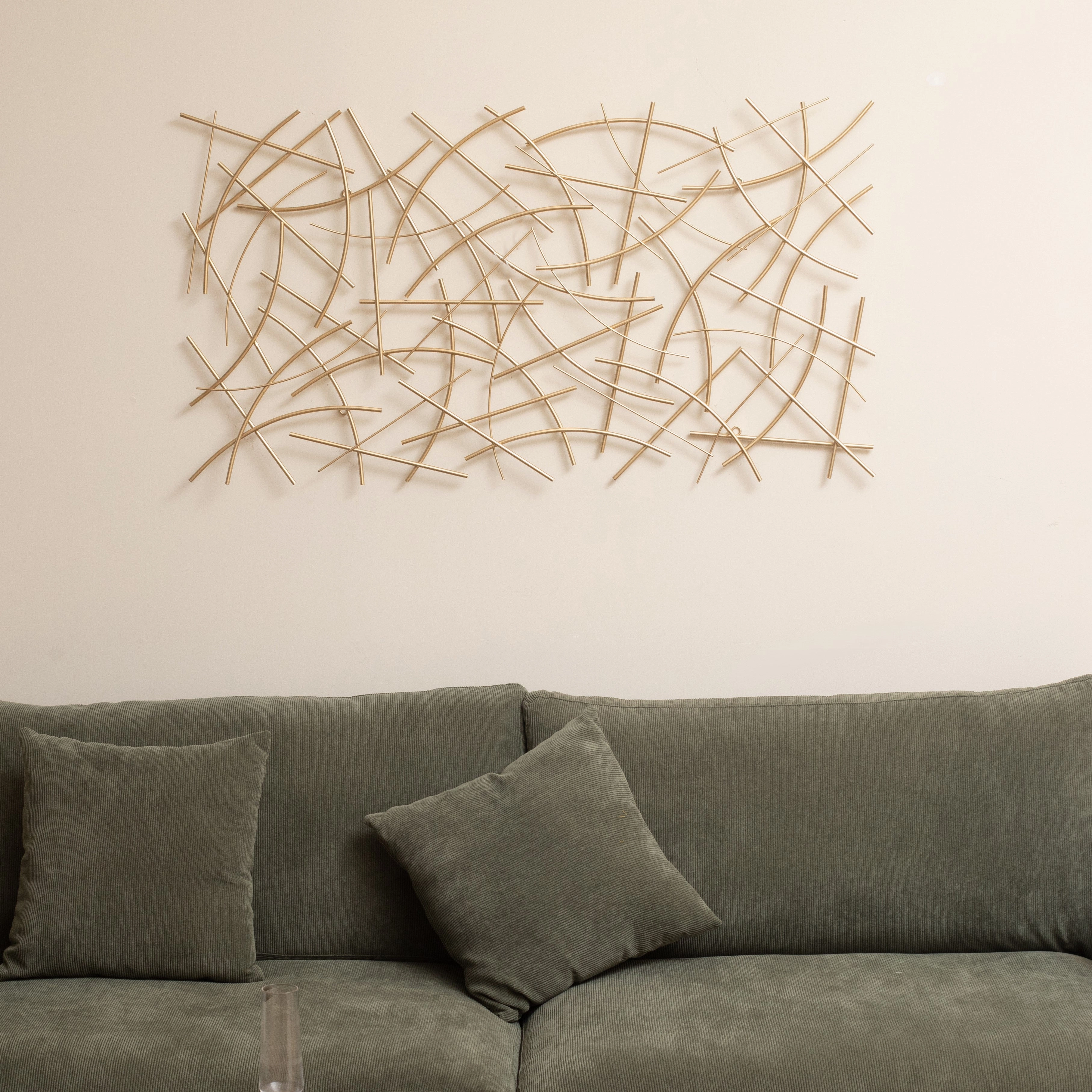 6088GD - Polaris Curved Wall Decor - Gold