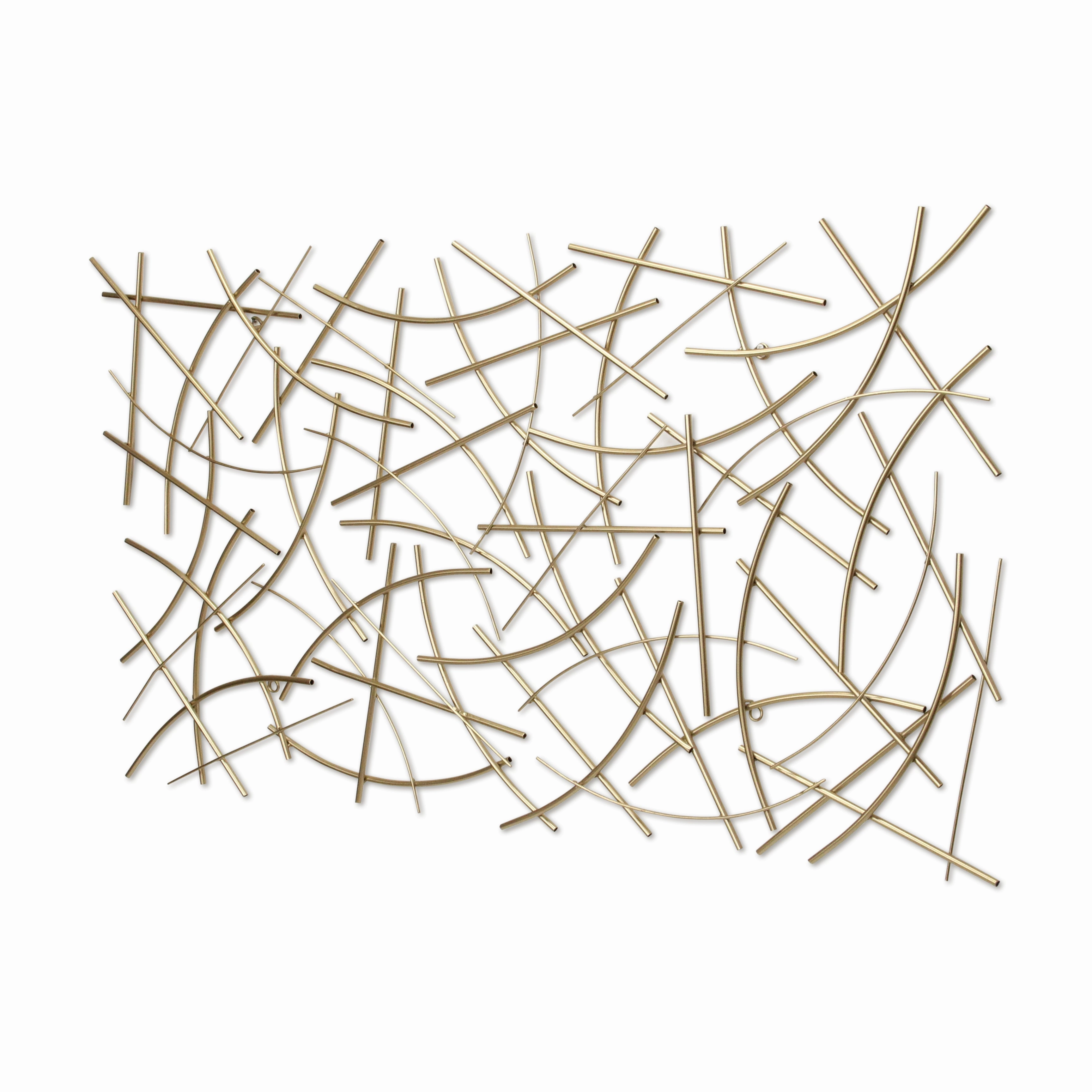 6088GD - Polaris Curved Wall Decor - Gold