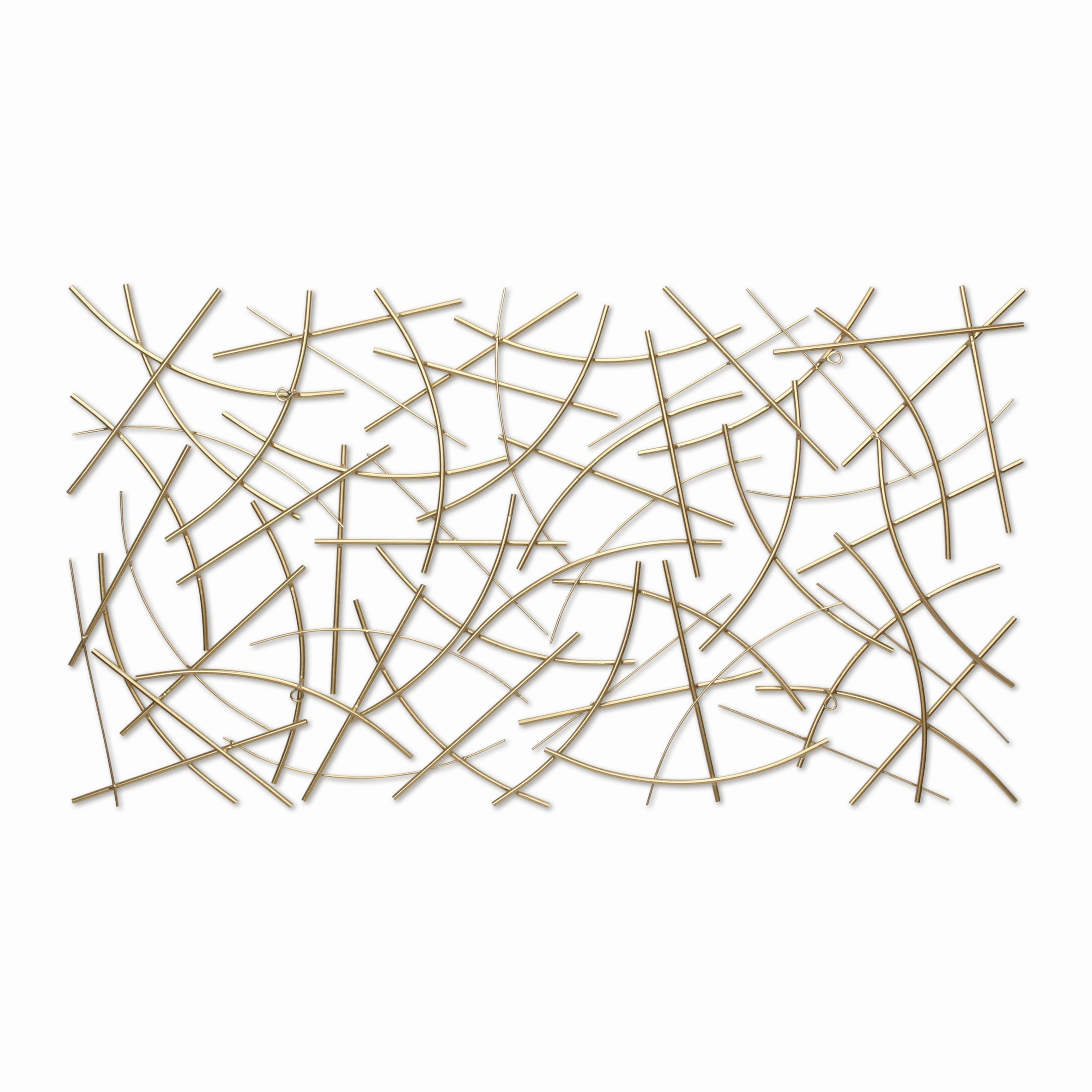 6088GD - Polaris Curved Wall Decor - Gold