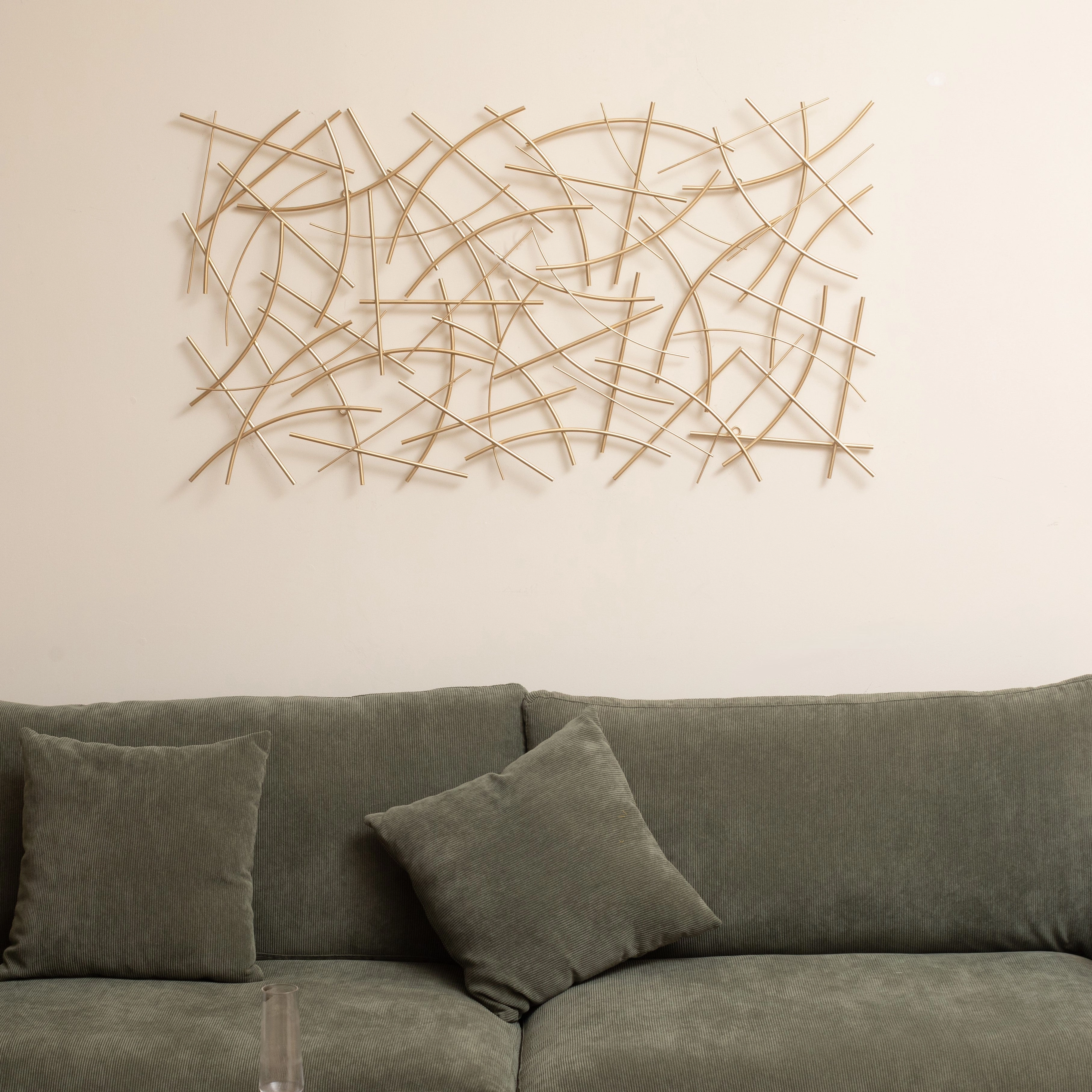 6088GD - Polaris Curved Wall Decor - Gold
