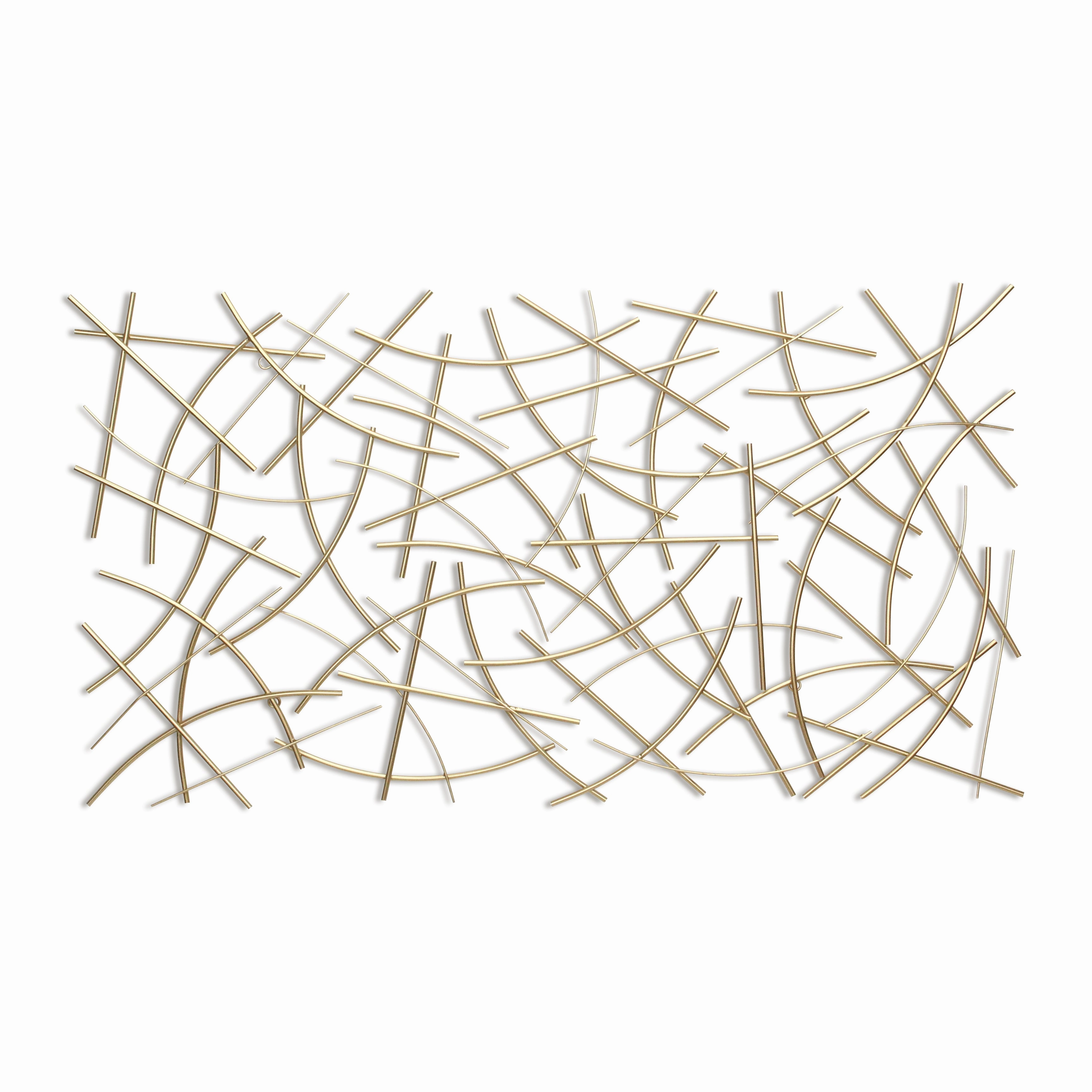 6088GD - Polaris Curved Wall Decor - Gold 