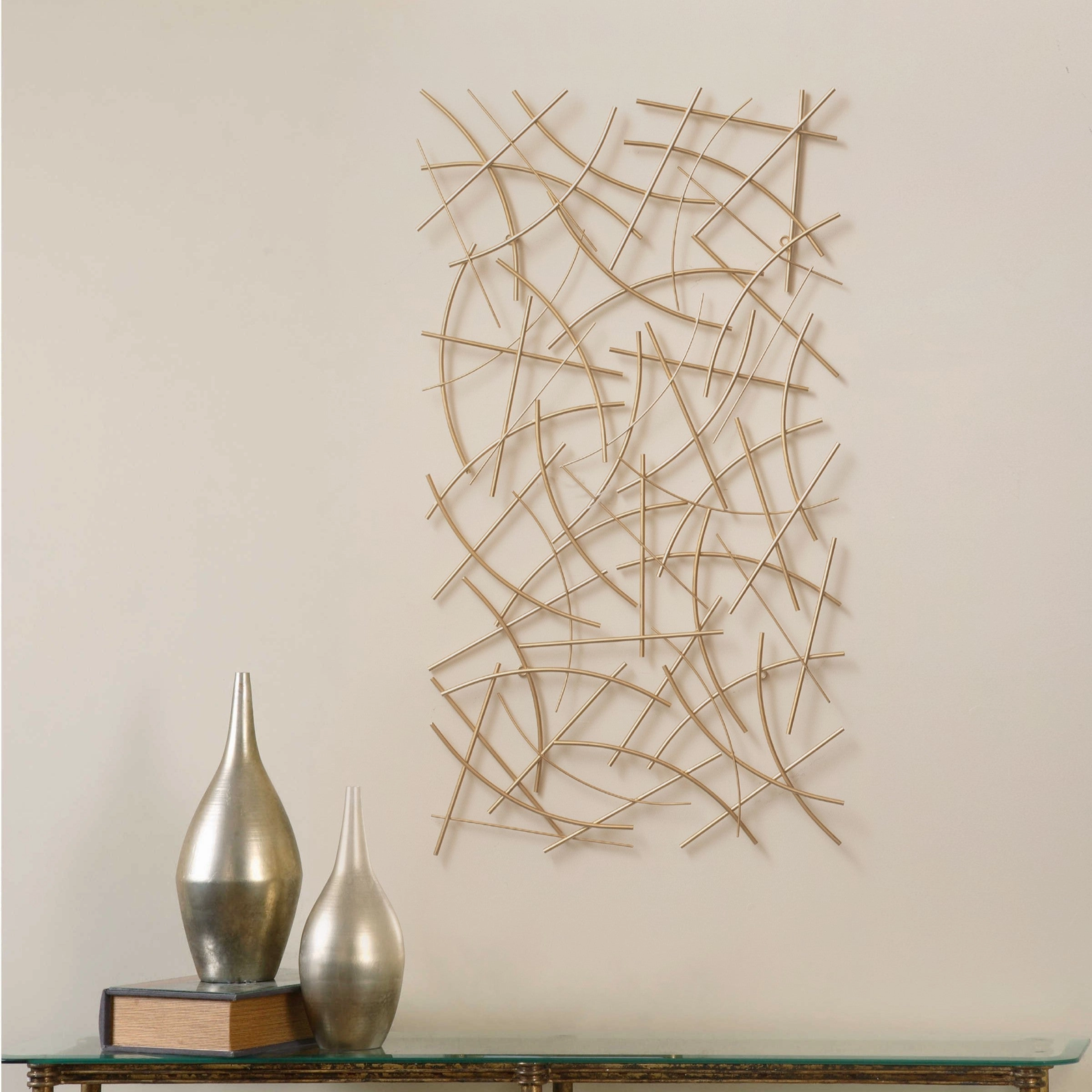 6088GD - Polaris Curved Wall Decor - Gold