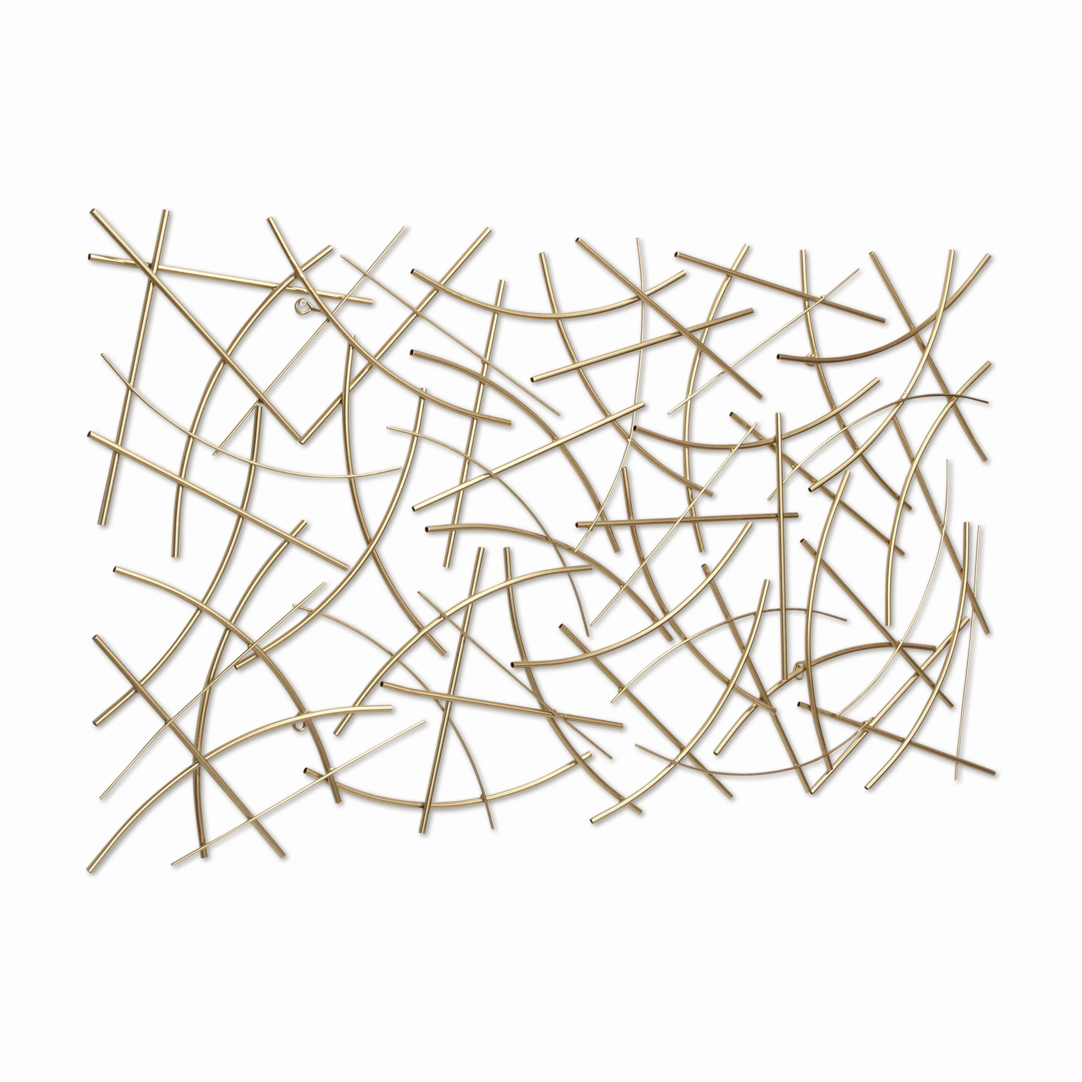 6088GD - Polaris Curved Wall Decor - Gold
