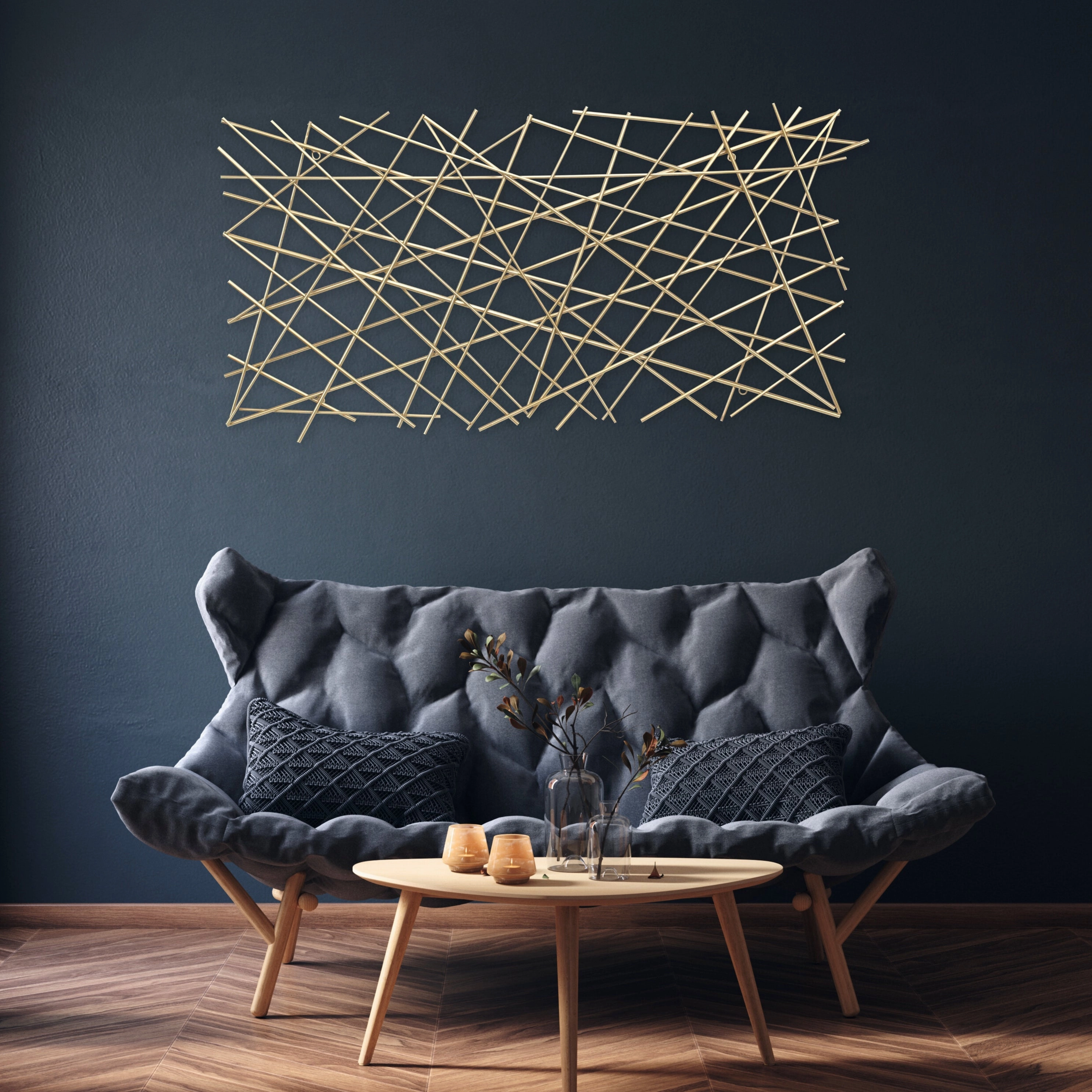 6089GD - Polaris Linear Wall Decor - Gold