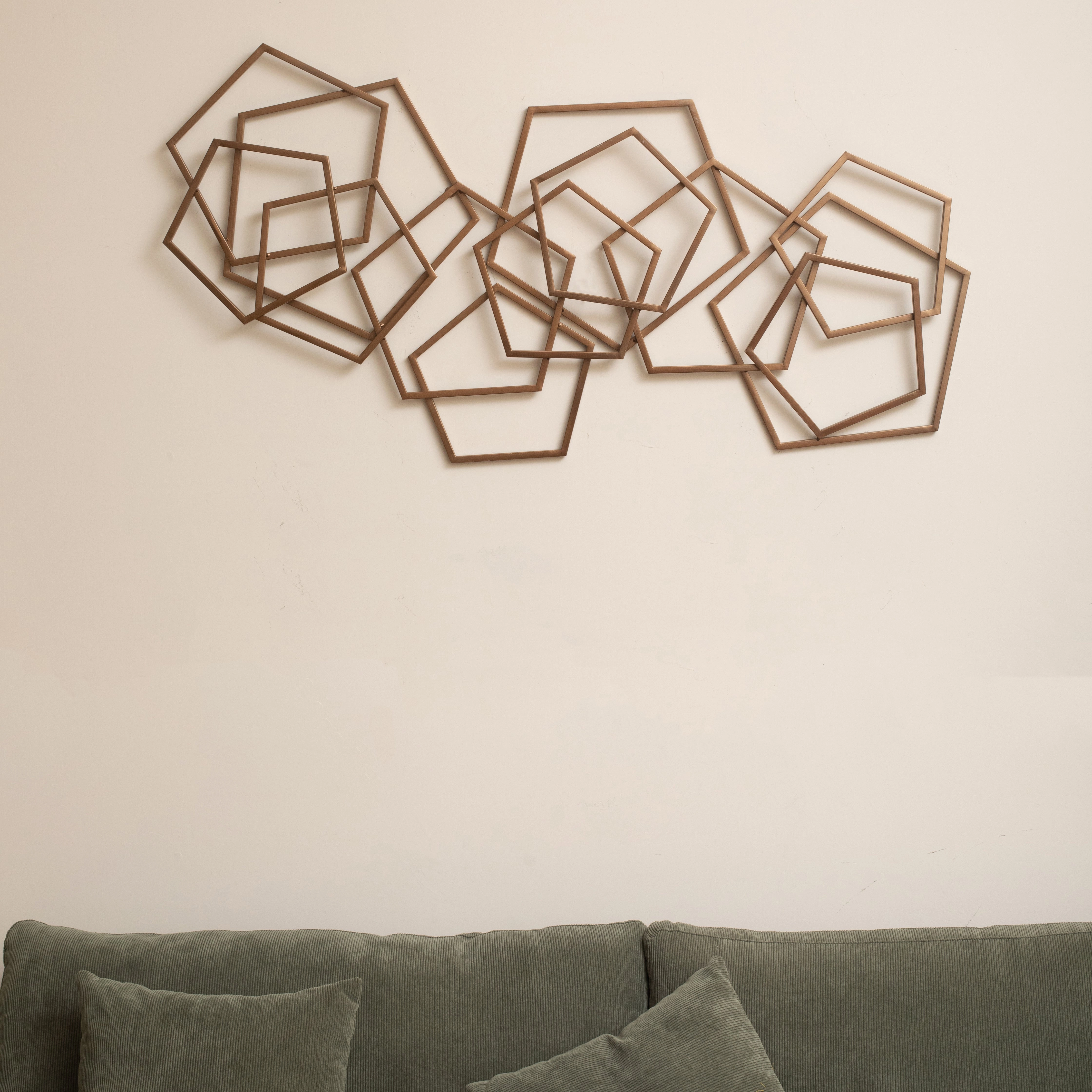 6092BZ - Astraga Pentagon Wall Art - Bronze