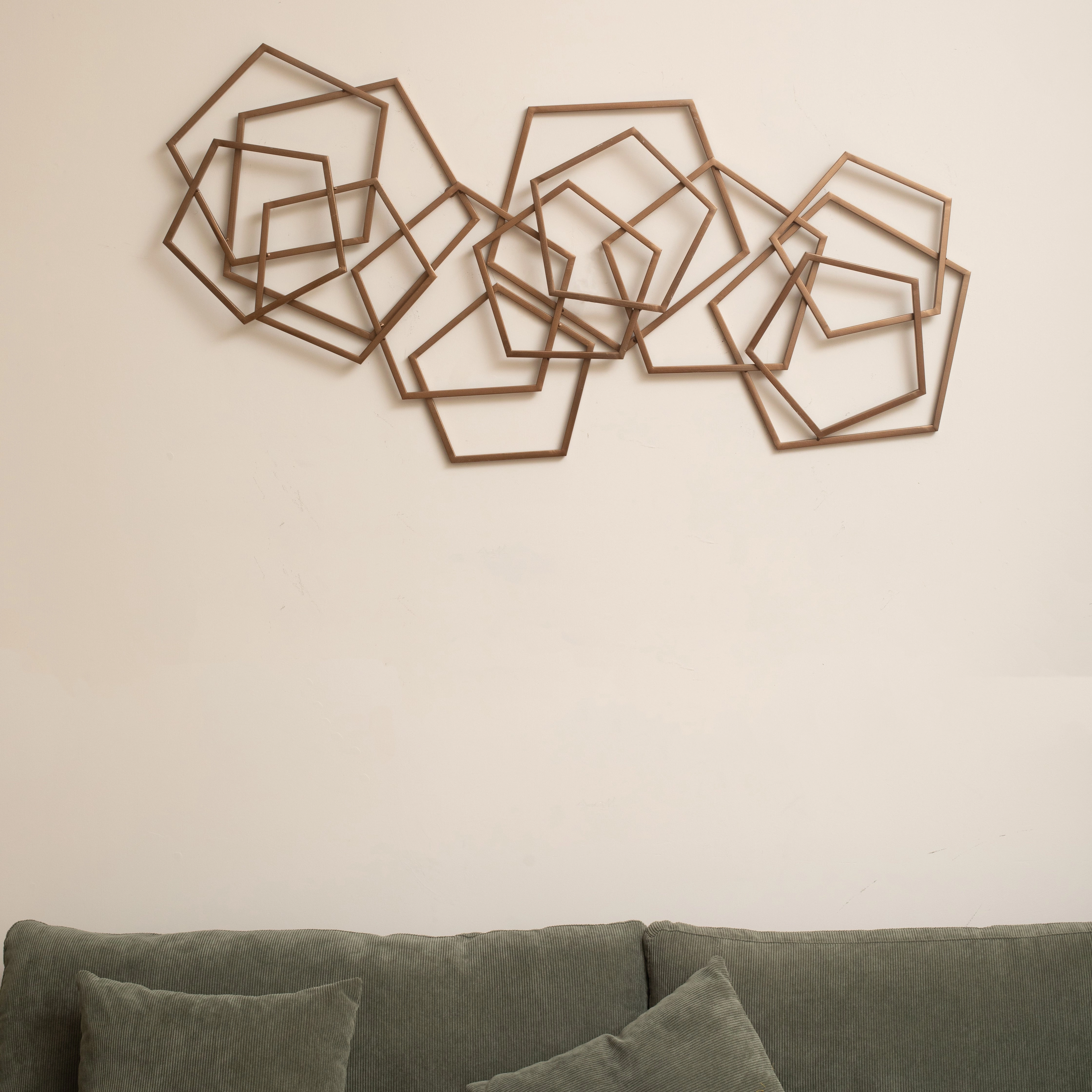 6092BZ - Astraga Pentagon Wall Art - Bronze