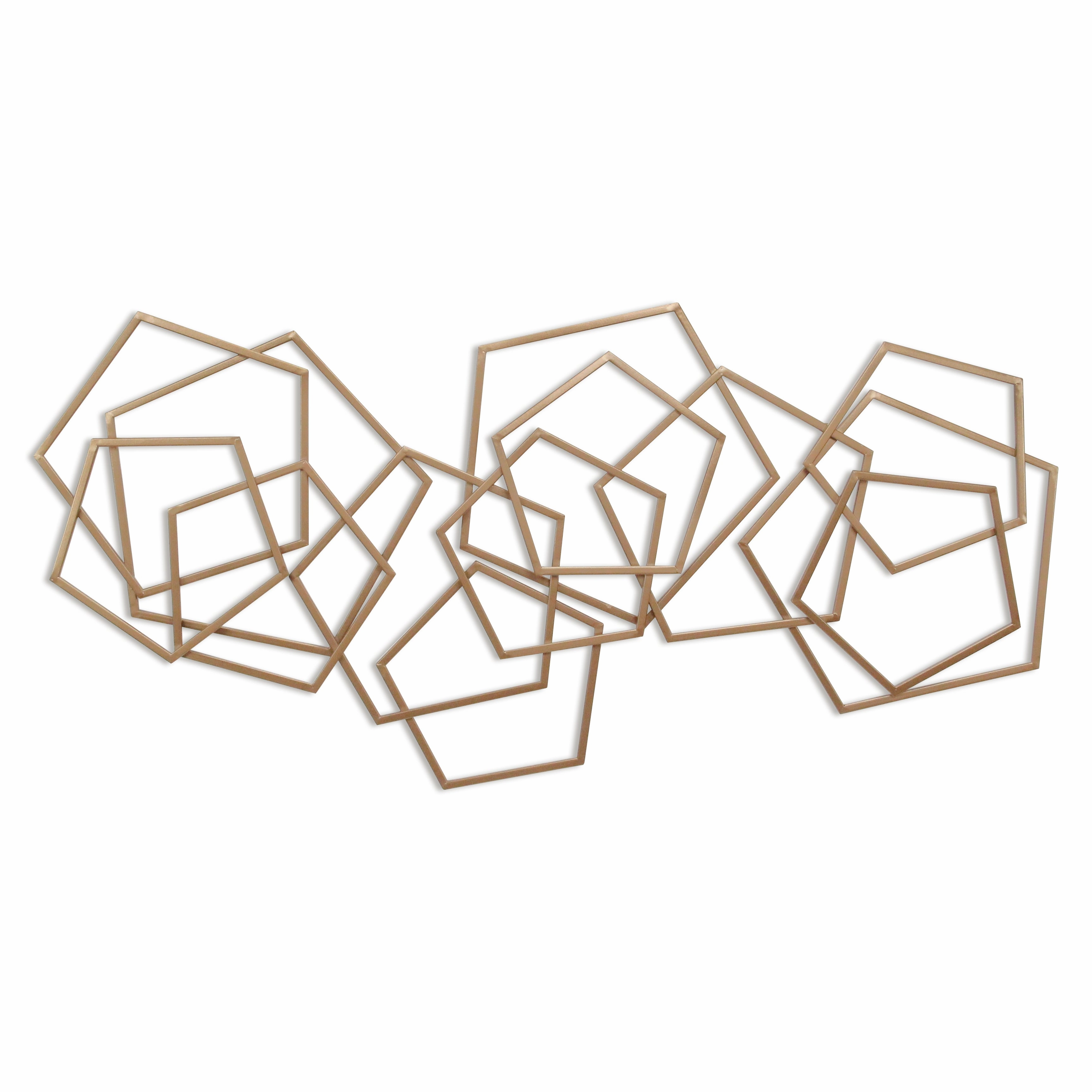 6092BZ - Astraga Pentagon Wall Art - Bronze 
