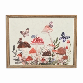 6133 - Hareton Multicolor Mushroom Wall Art 