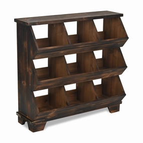6161BR - Linden 9 Pocket Table Shelf 