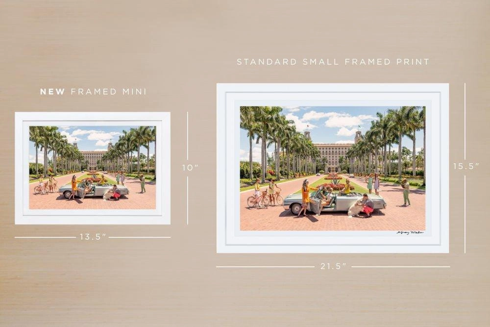 "The Breakers Palm Beach" Mini Framed Print by Gray Malin