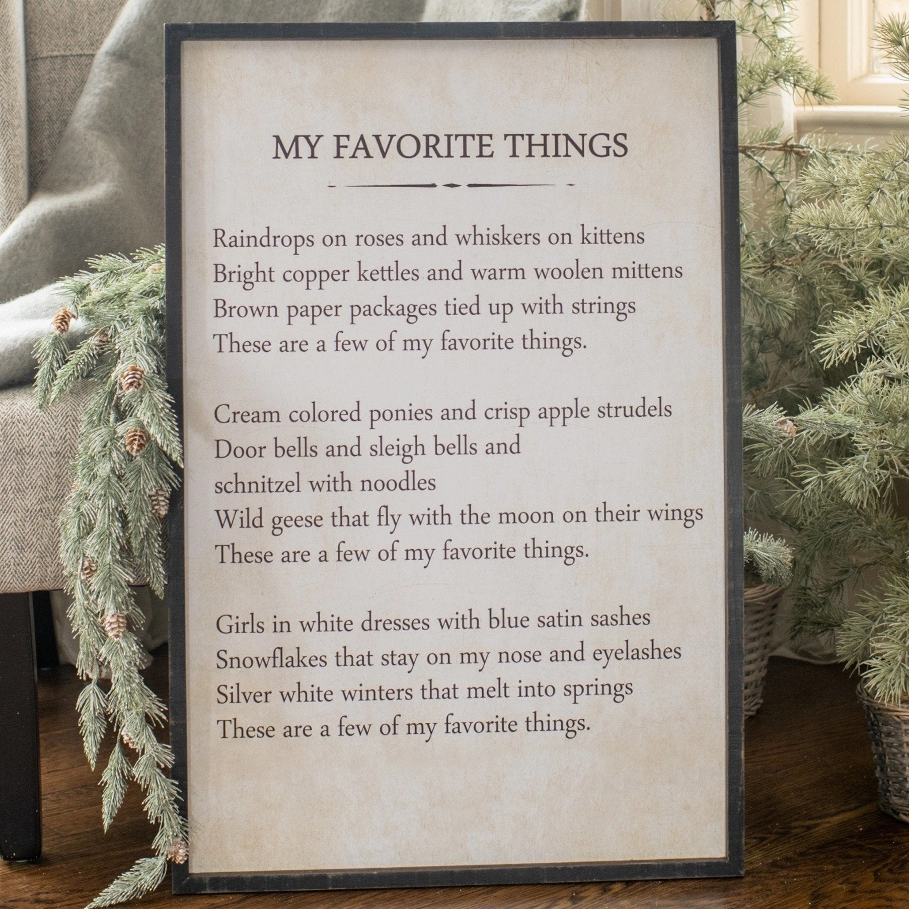 A Few Of My Favorite Things Wood Print 