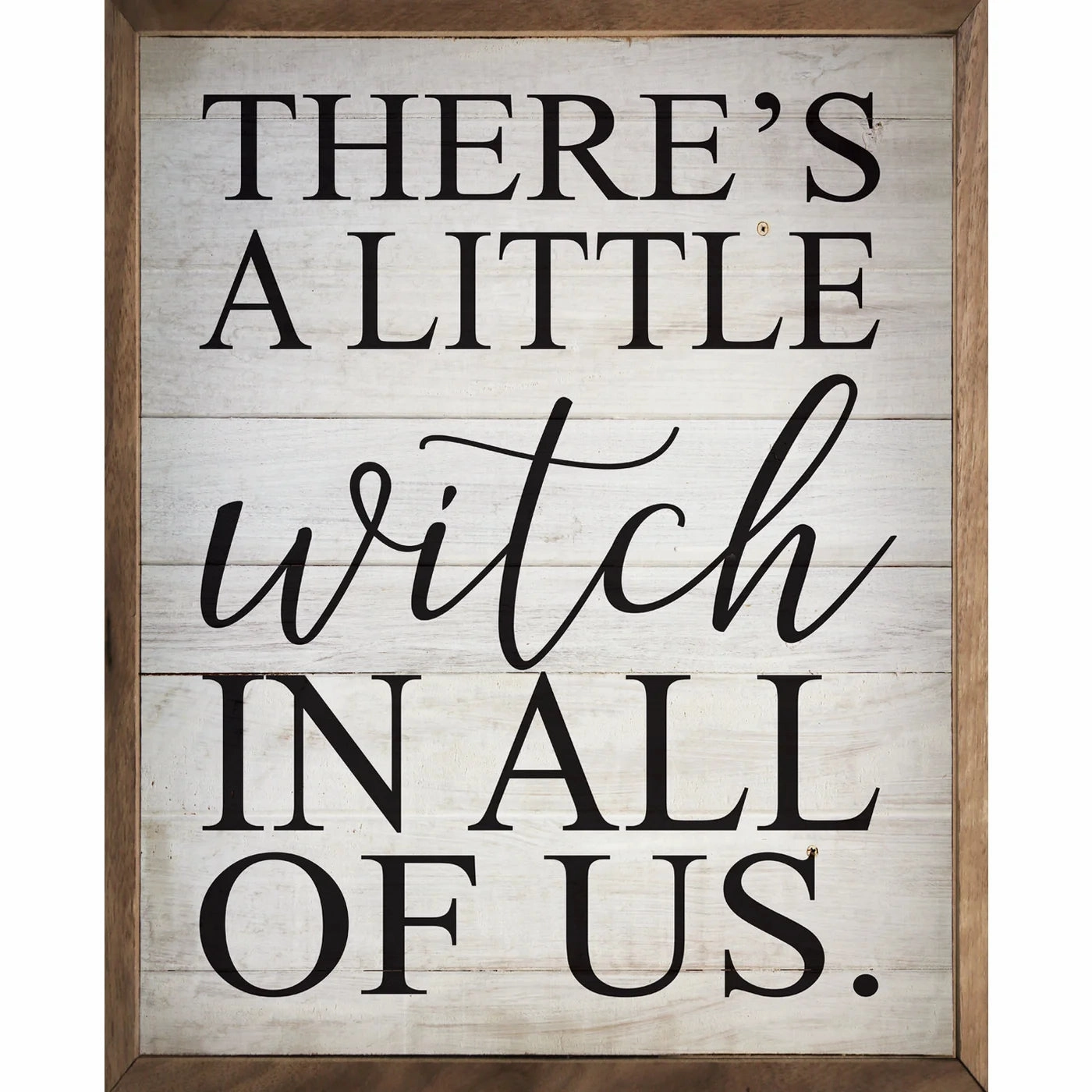 A Little Witch Wood Framed Print 