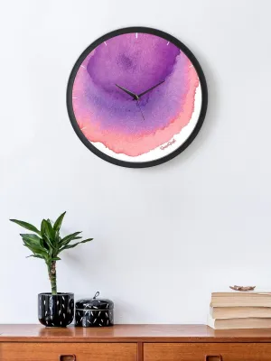 Abstract Watercolors Multicolor Wall Clock 