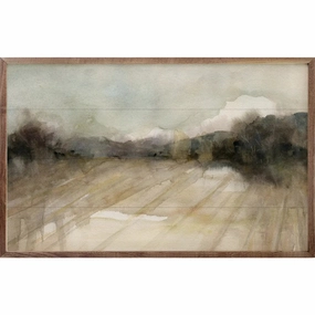 Abstract Field Wood Framed Print 