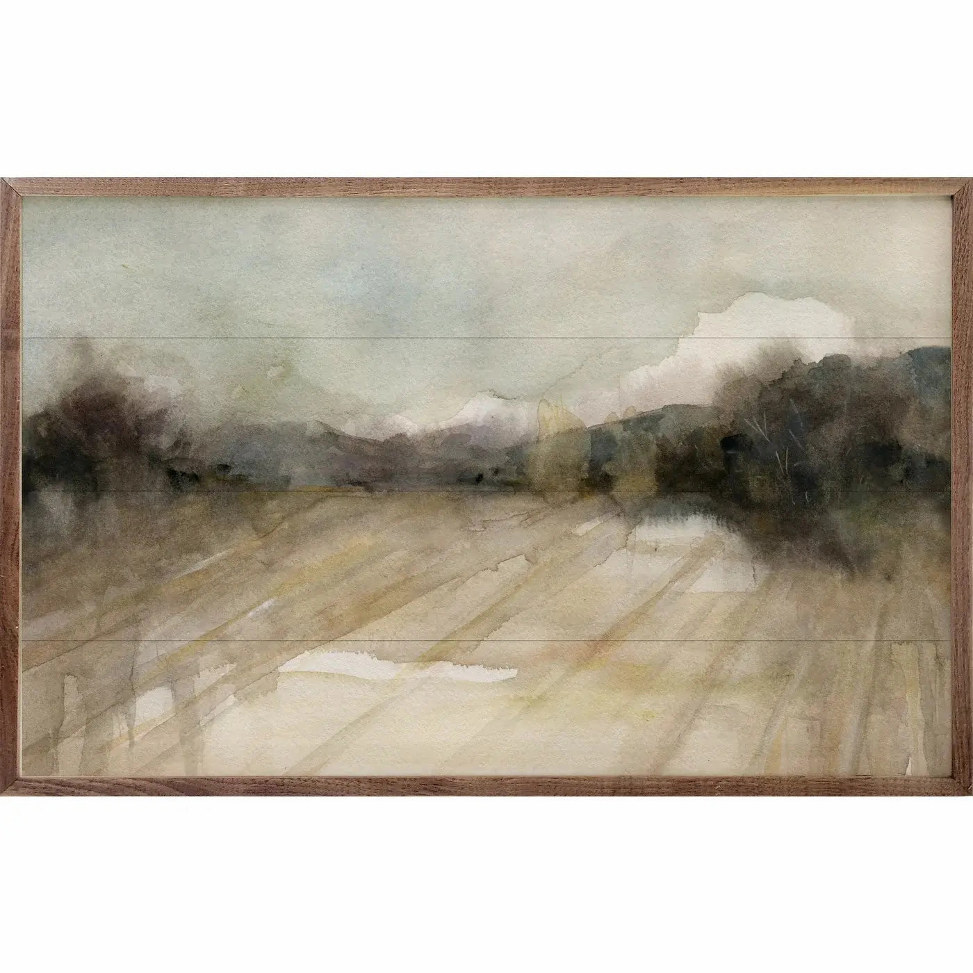 Abstract Field Wood Framed Print 
