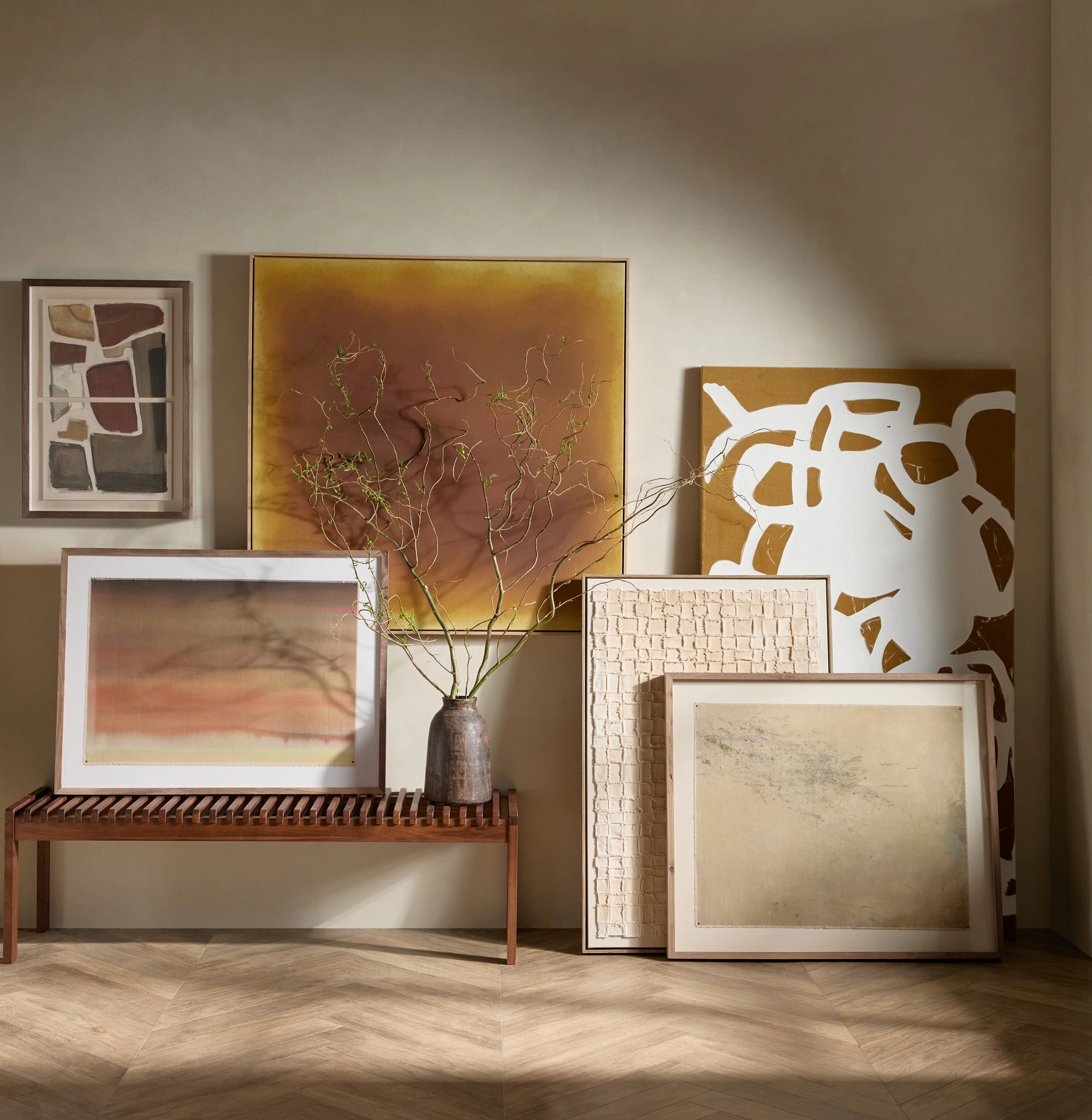 Abstract Ombre 04 Wall Art by Roseanne Kenny
