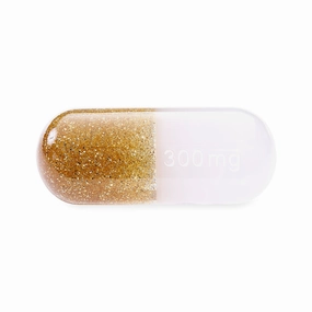 Acrylic pill 300 mg Gold 