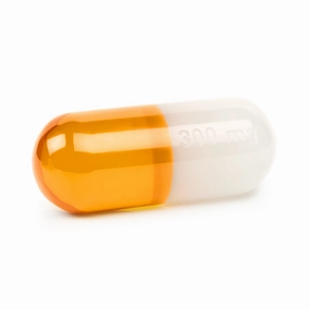 Acrylic pill 300 mg orange 