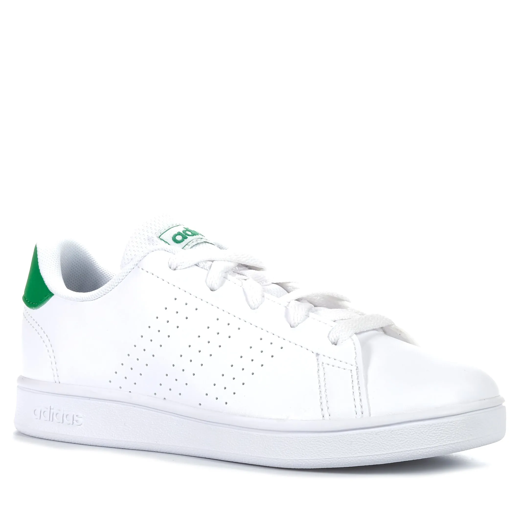 Adidas Advantage K White/Green Shoes_Adidas