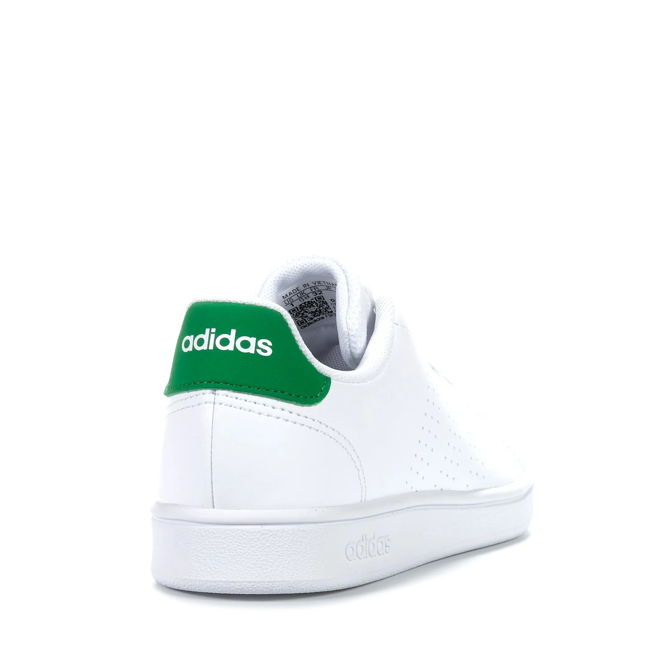 Adidas Advantage K White/Green Shoes_Adidas