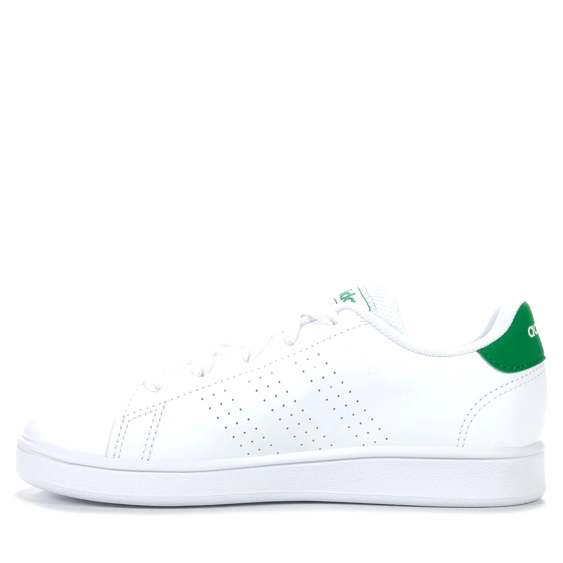 Adidas Advantage K White/Green Shoes_Adidas