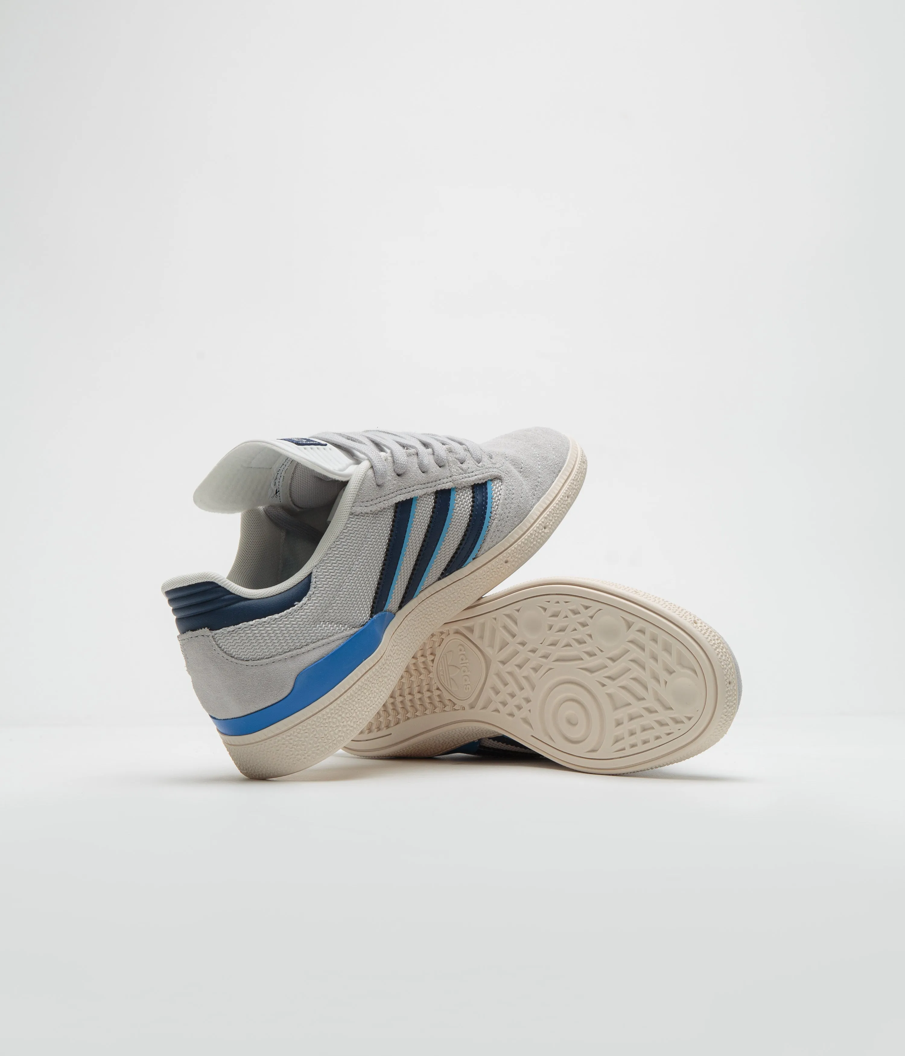Adidas Busenitz Shoes - Grey Two / Dark Blue / Chalk White Adidas