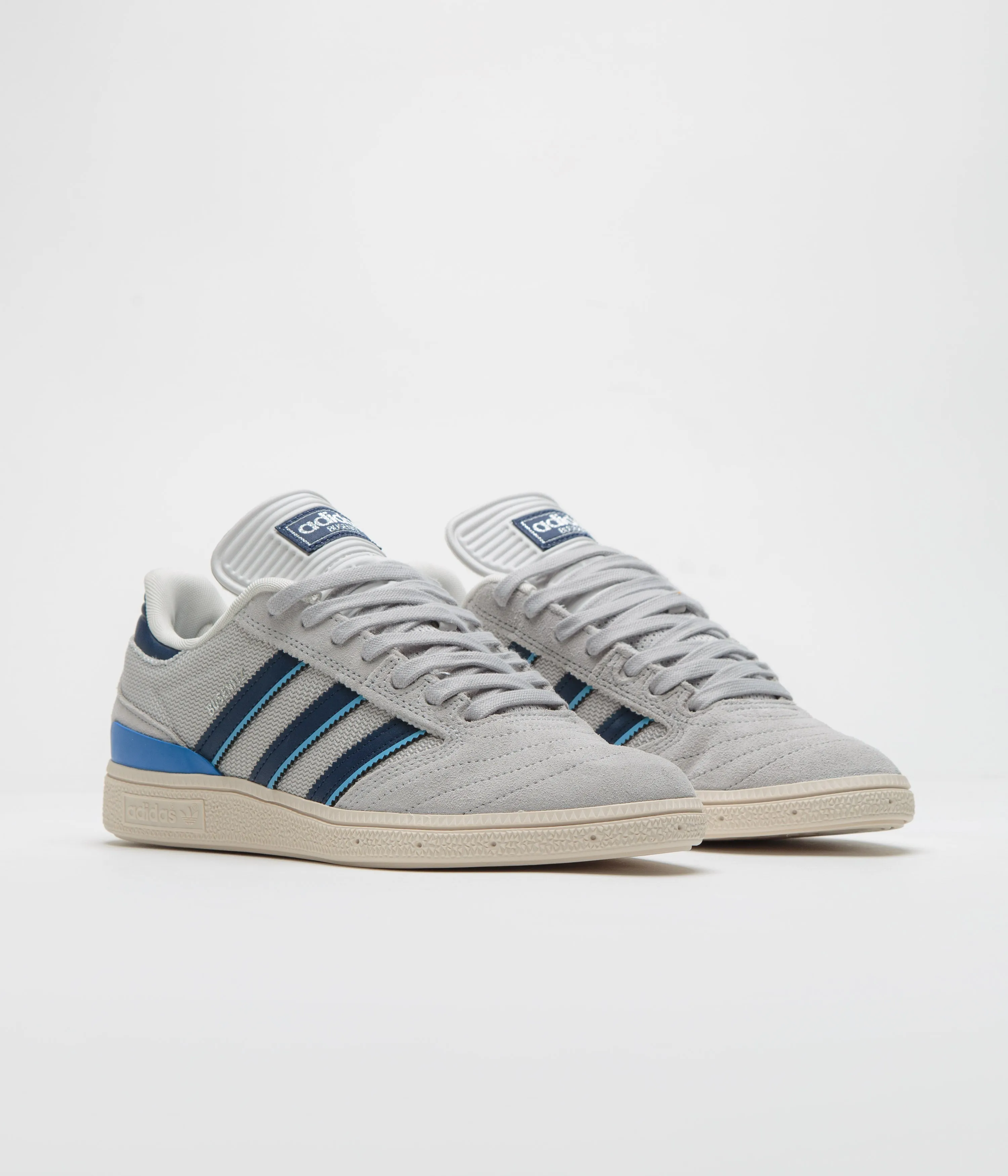 Adidas Busenitz Shoes - Grey Two / Dark Blue / Chalk White Adidas