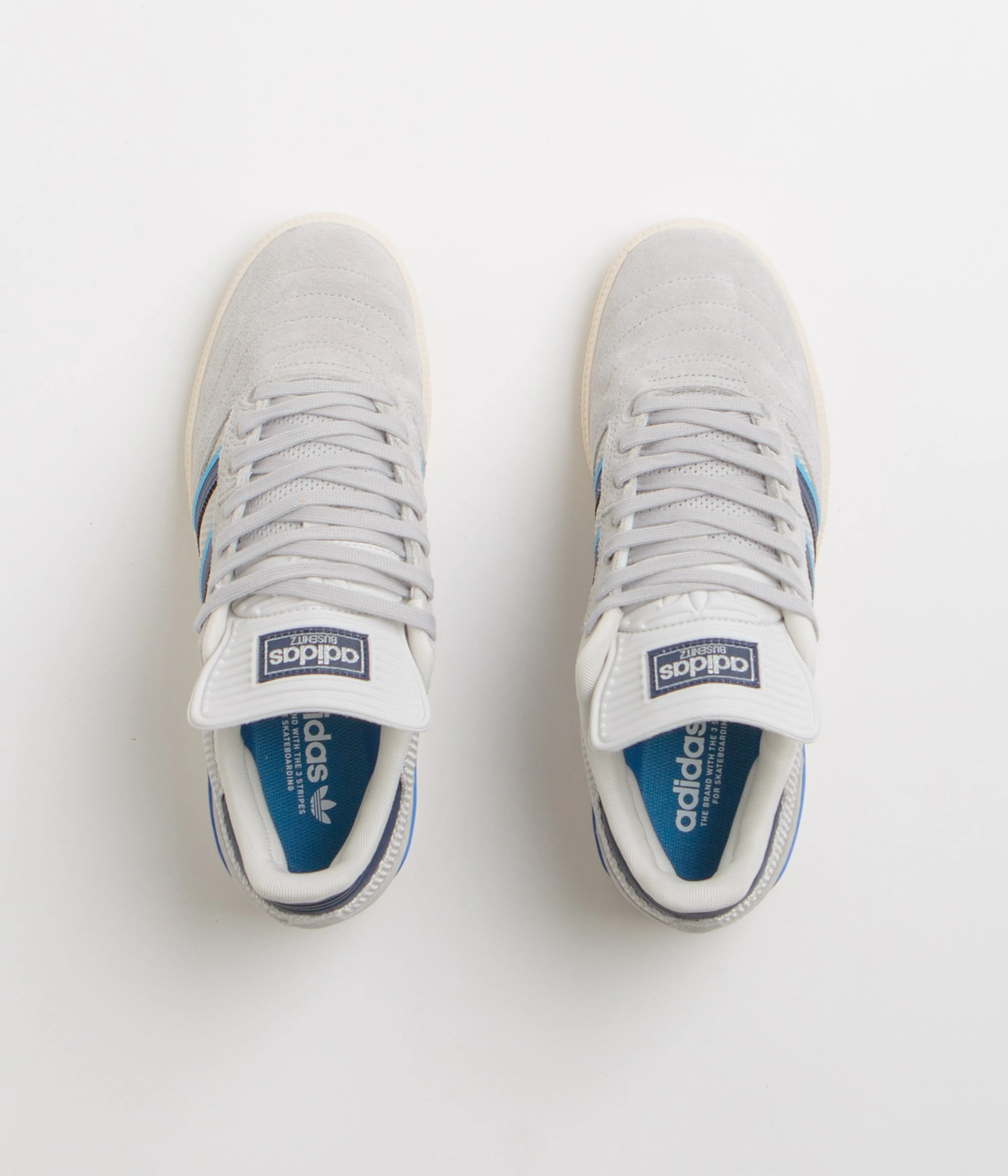 Adidas Busenitz Shoes - Grey Two / Dark Blue / Chalk White Adidas
