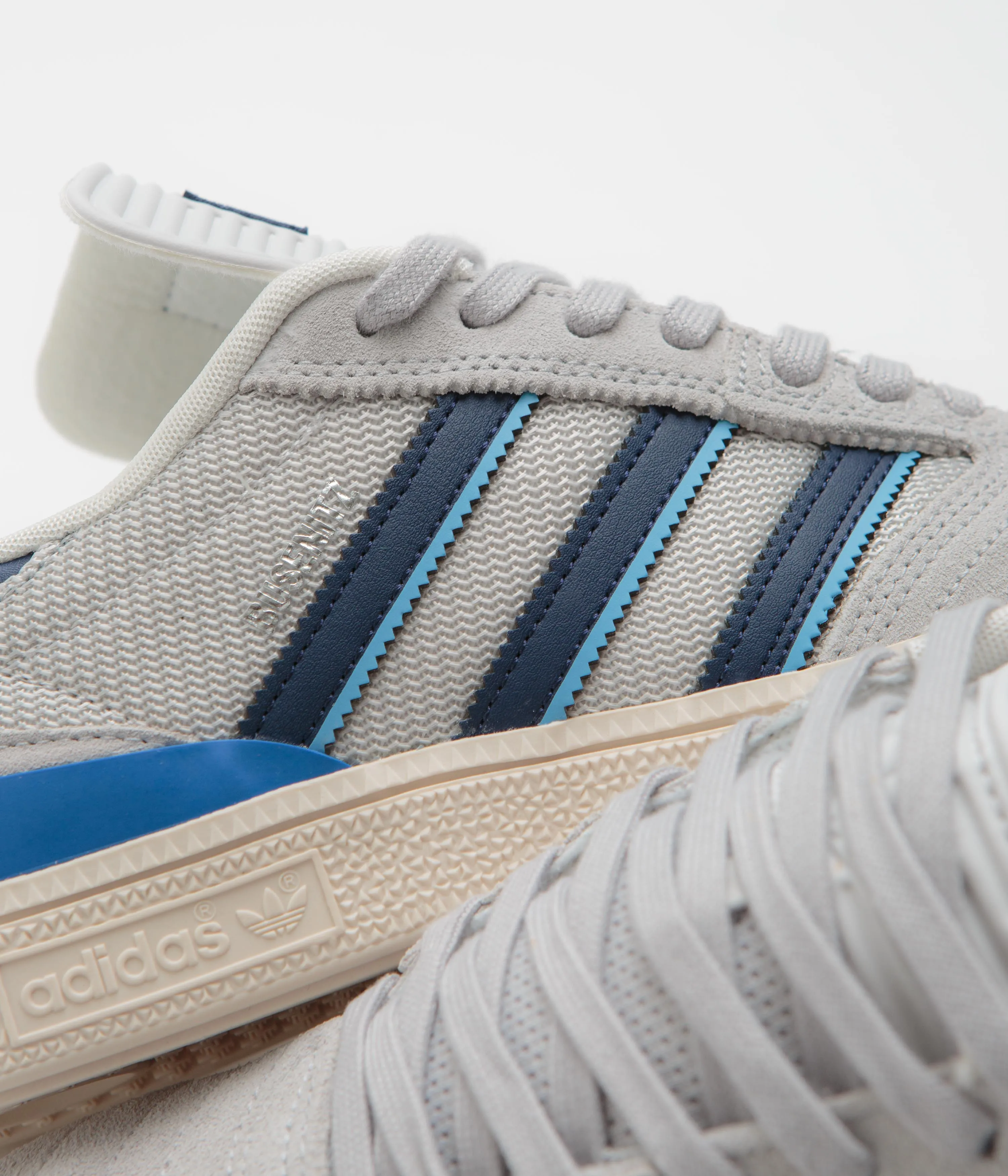 Adidas Busenitz Shoes - Grey Two / Dark Blue / Chalk White Adidas