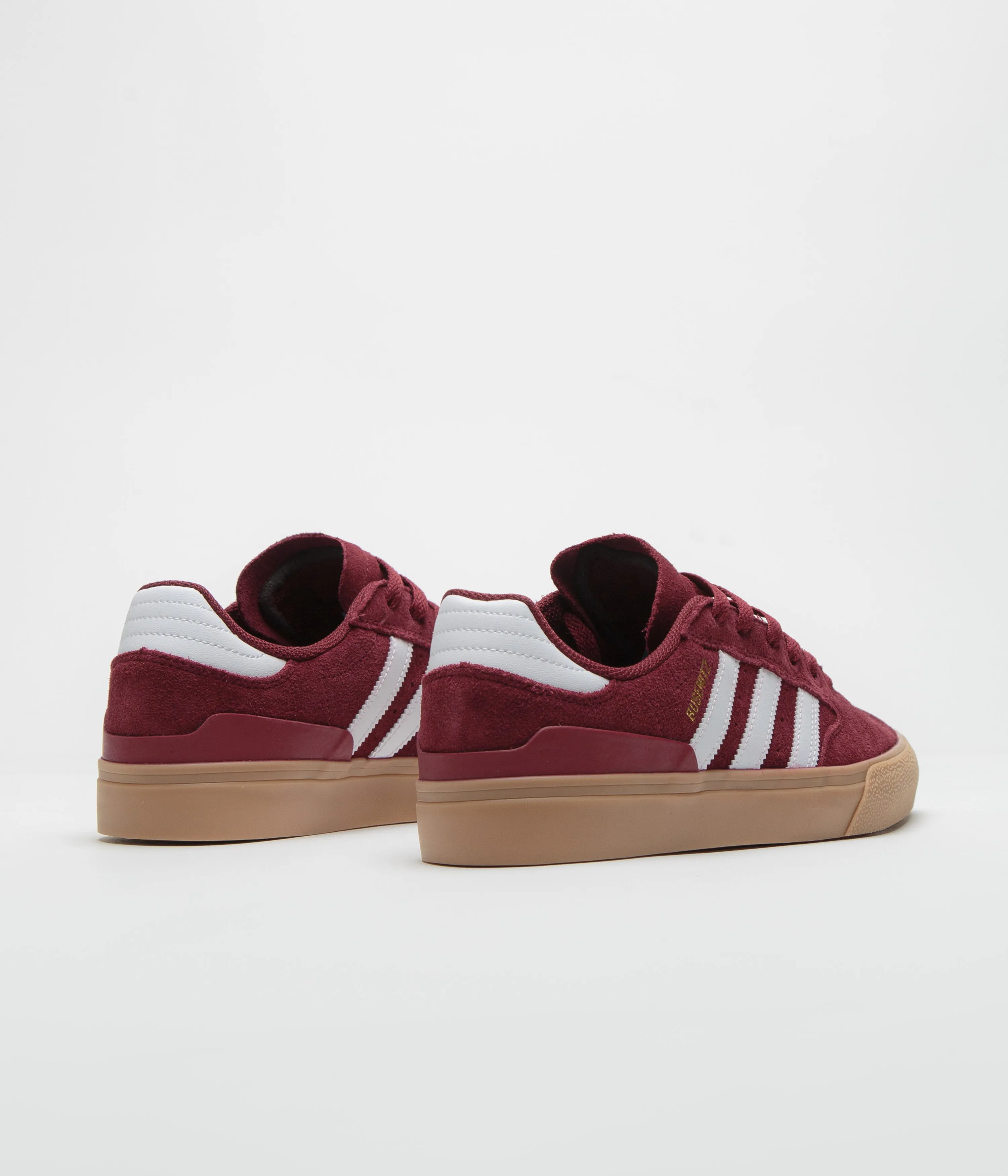 Adidas Busenitz Vulc II Shoes - Preloved Ruby / FTWR White / Gold Metallic Adidas