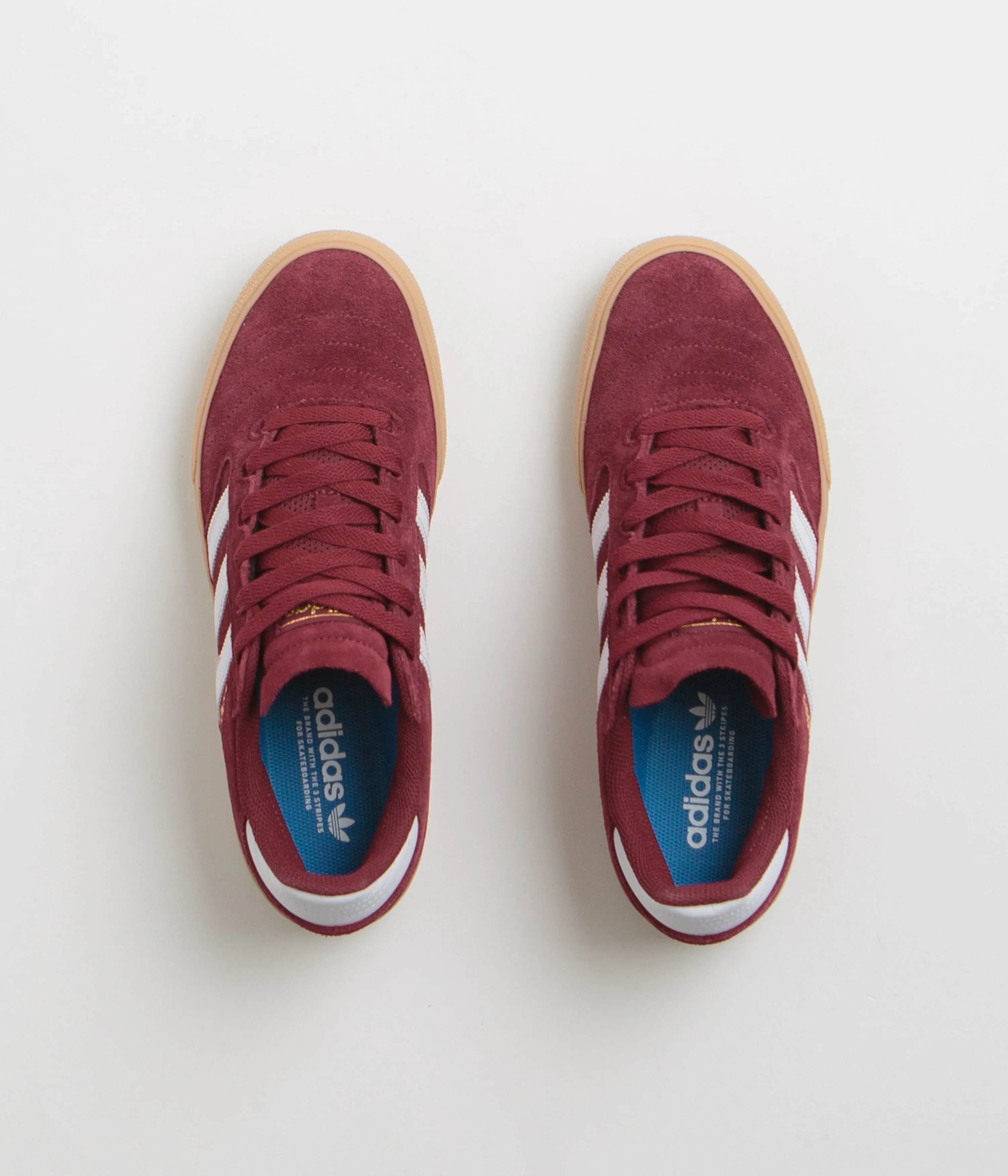 Adidas Busenitz Vulc II Shoes - Preloved Ruby / FTWR White / Gold Metallic Adidas