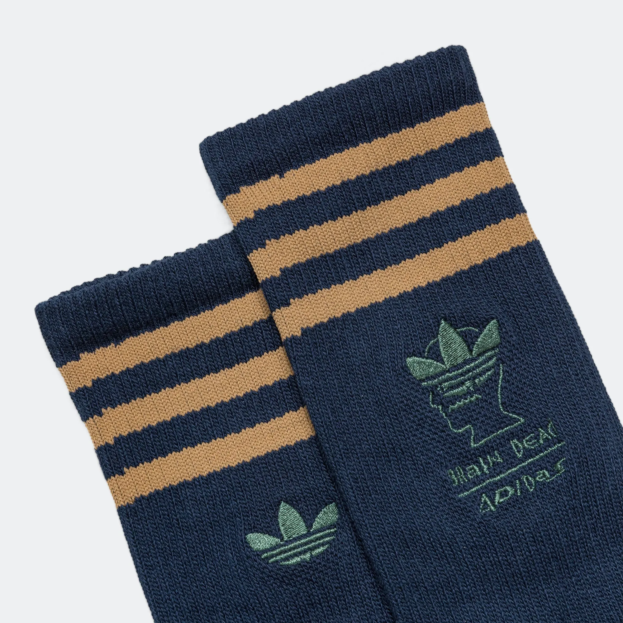 Adidas Clothing Crew Sock x Brain Dead - Collegiate Navy/Brown Desert