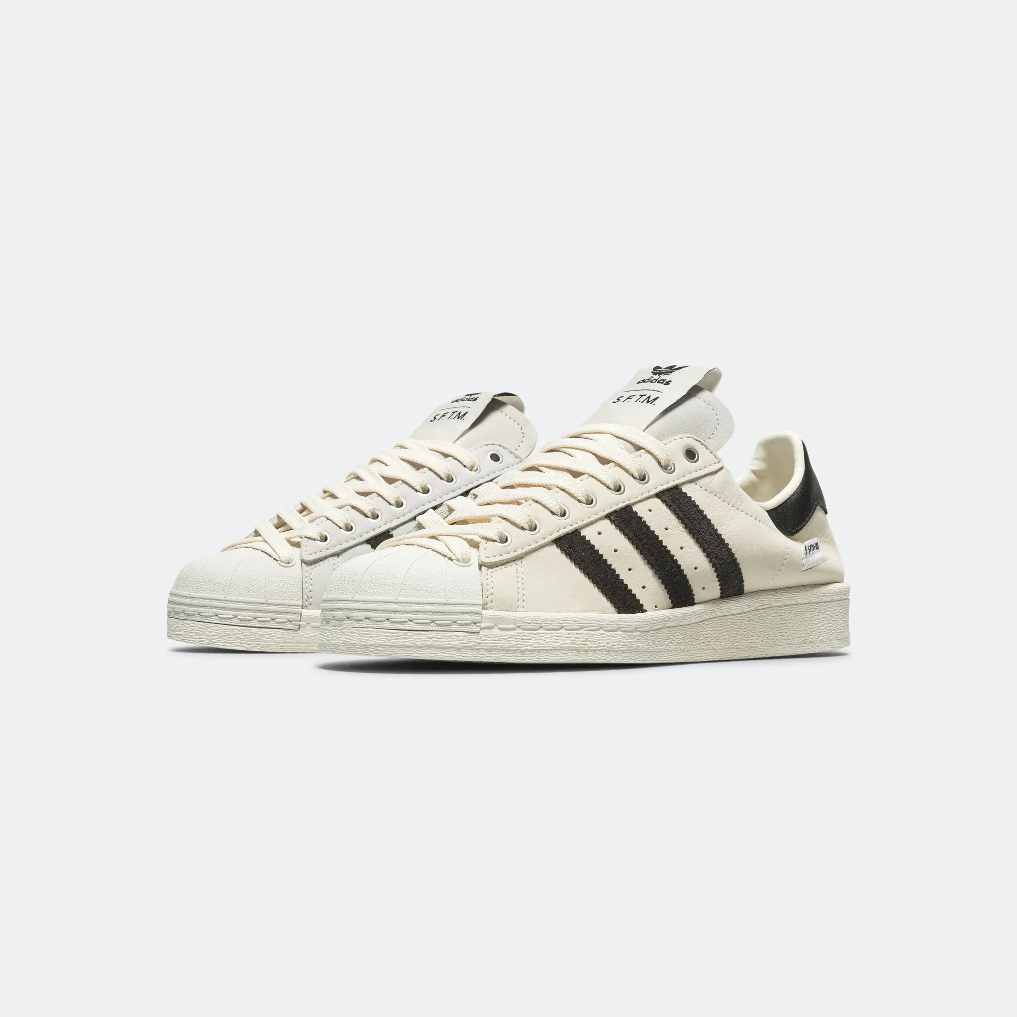 Adidas Clothing Superstar 82 x SFTM - Cream White/Core Black-Off White