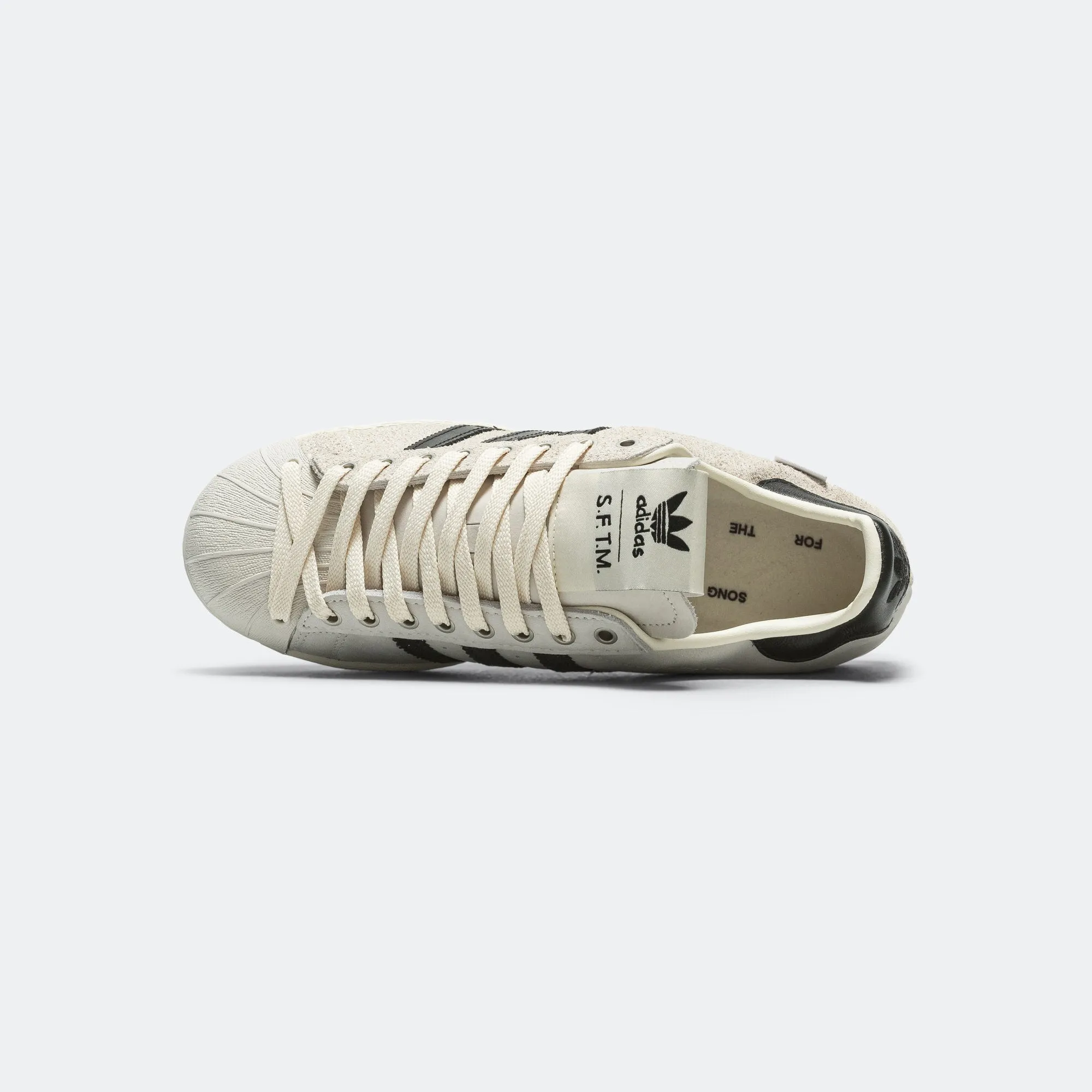 Adidas Clothing Superstar 82 x SFTM - Cream White/Core Black-Off White