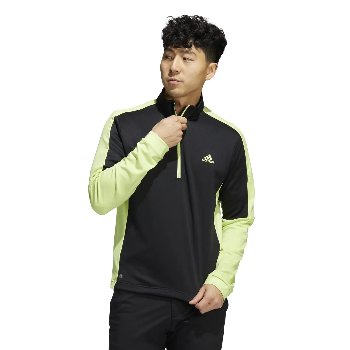 adidas Colourblock Primegreen 1/4 Zip Golf Top HC5572