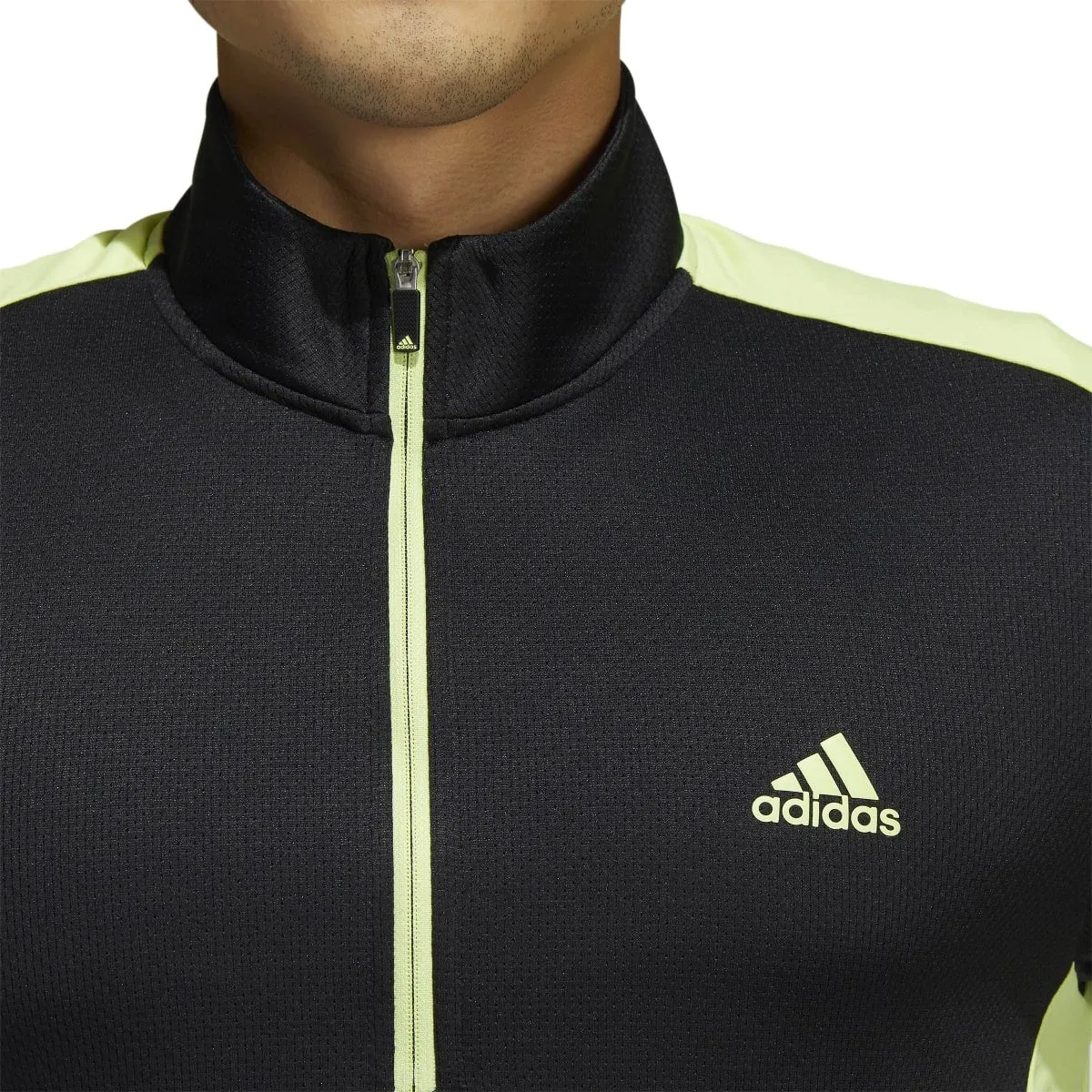 adidas Colourblock Primegreen 1/4 Zip Golf Top HC5572