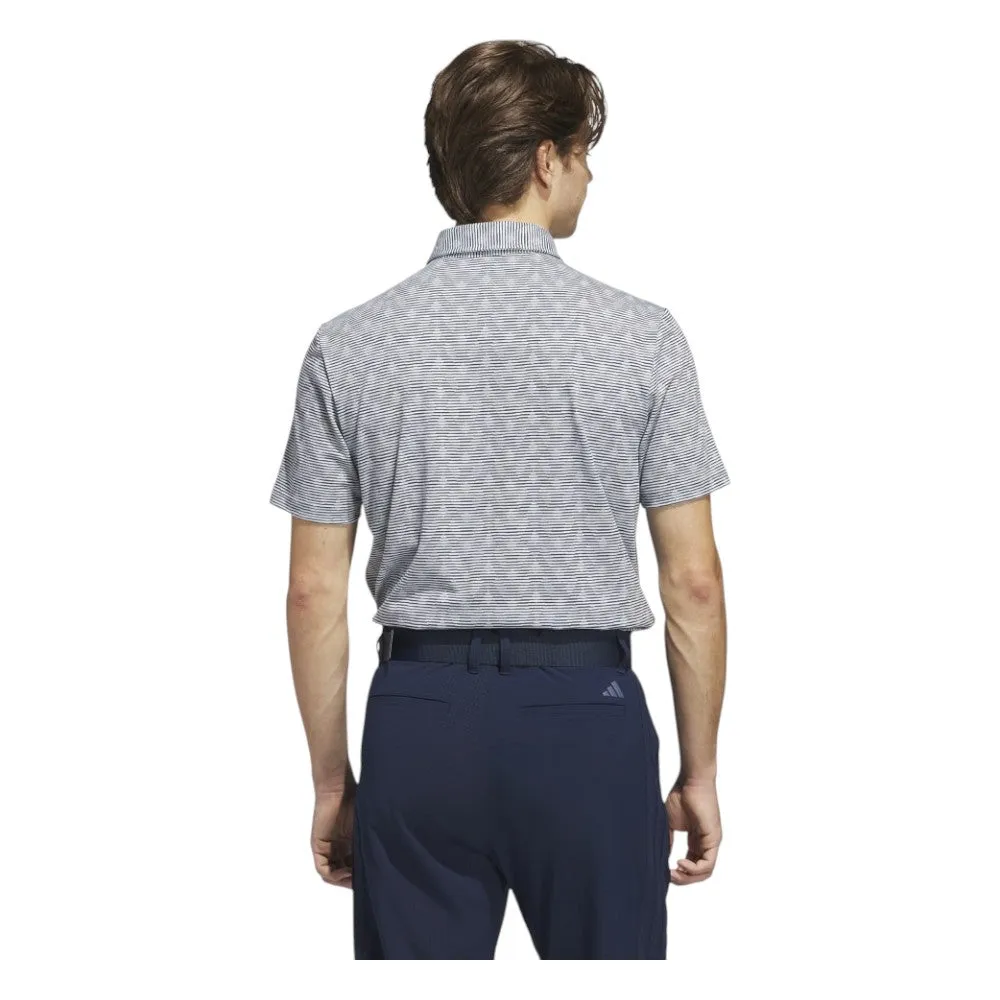 adidas Go-To Printed Stripe Golf Polo Shirt JP2329