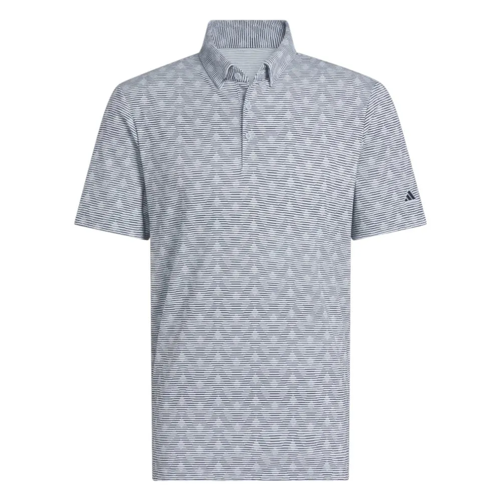 adidas Go-To Printed Stripe Golf Polo Shirt JP2329