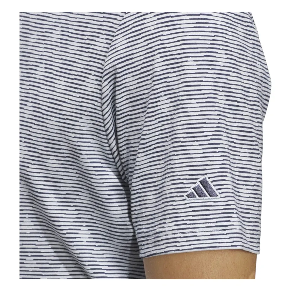 adidas Go-To Printed Stripe Golf Polo Shirt JP2329