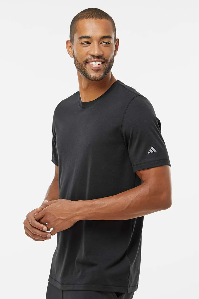 Adidas Mens Short Sleeve Crewneck T-Shirt - Black