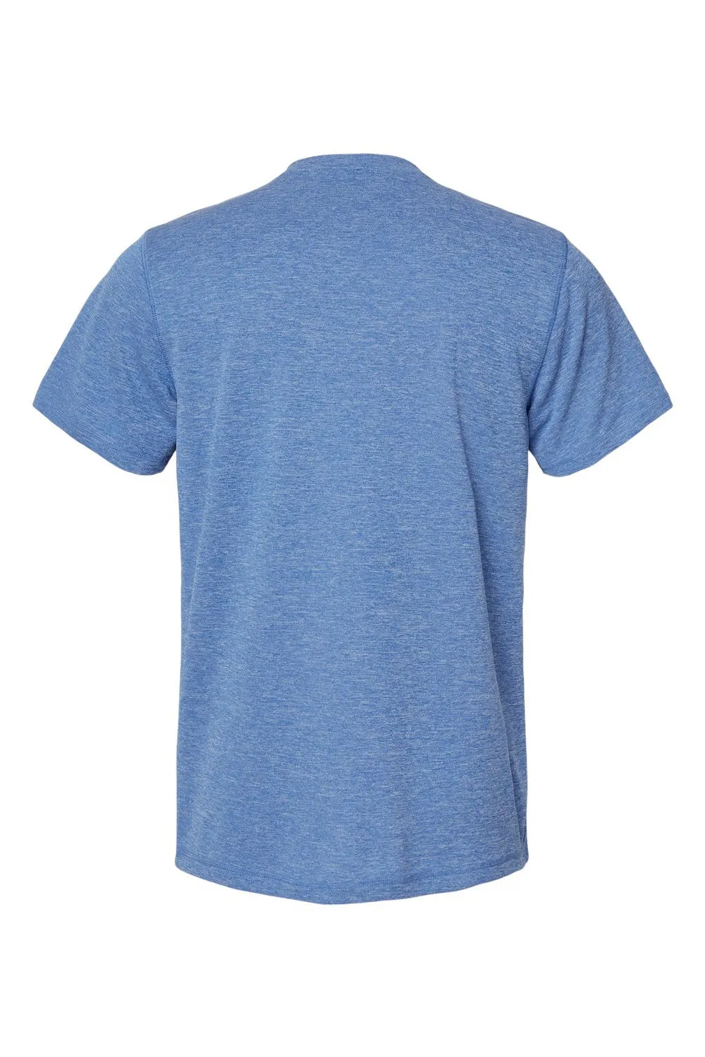Adidas Mens UPF 50  Short Sleeve Crewneck T-Shirt - Heather Collegiate Royal Blue