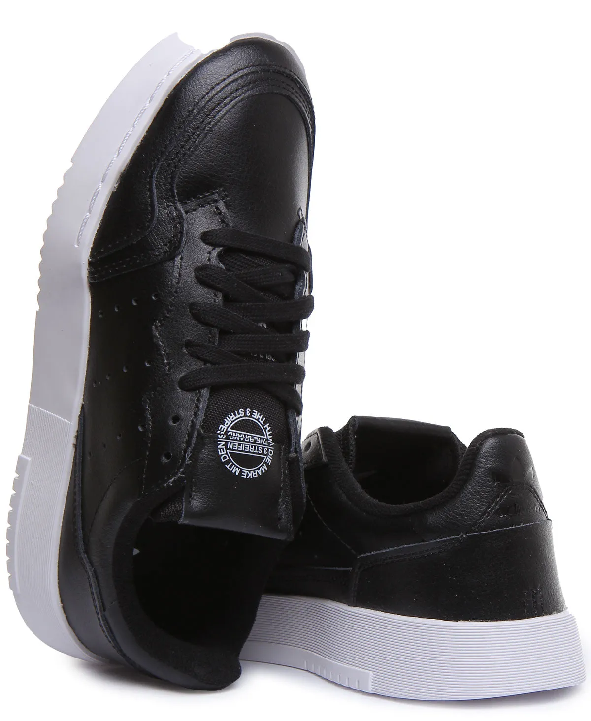 Adidas Supercourt J In Black White For Juniors Shoes Adidas
