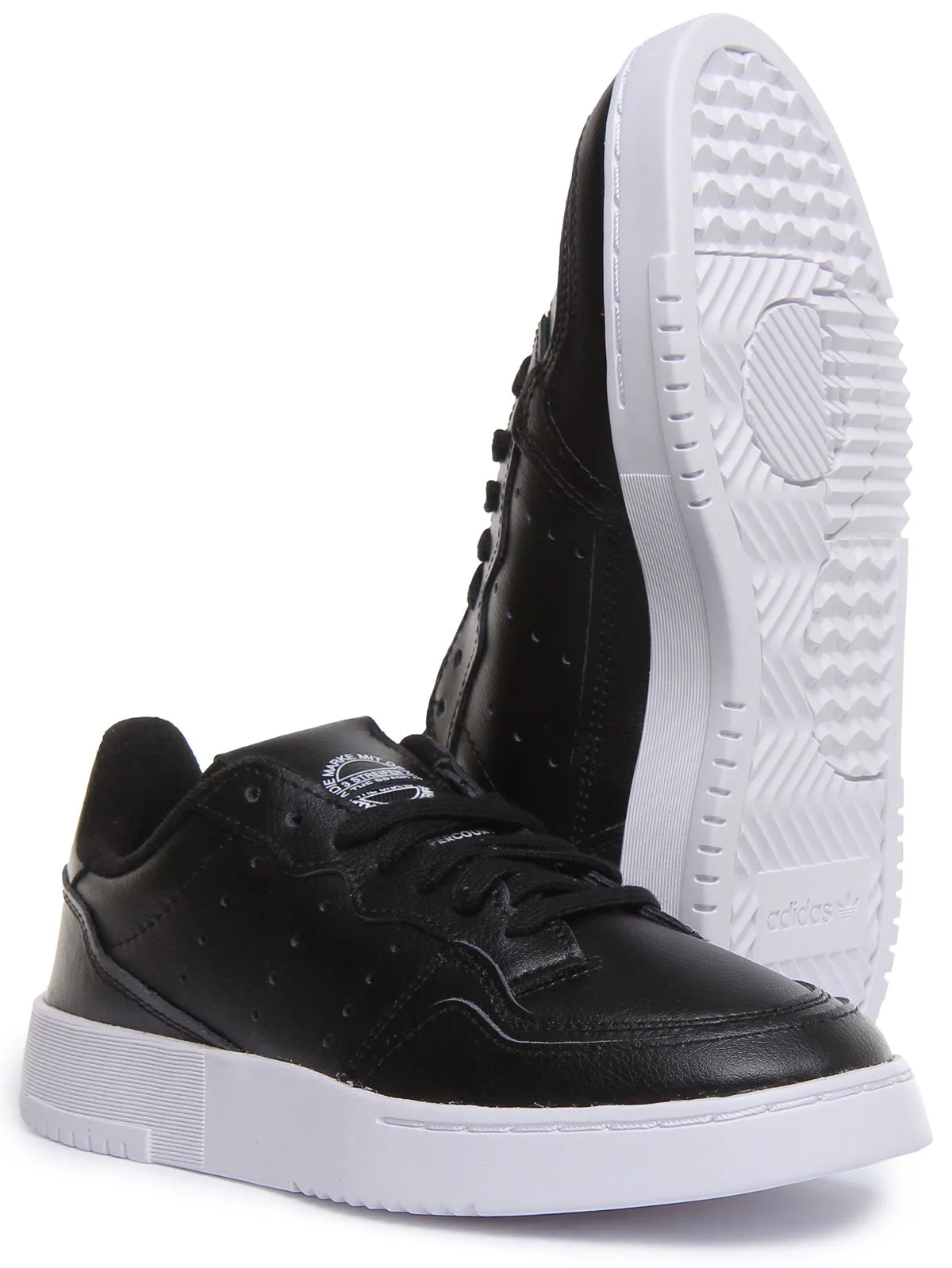 Adidas Supercourt J In Black White For Juniors Shoes Adidas