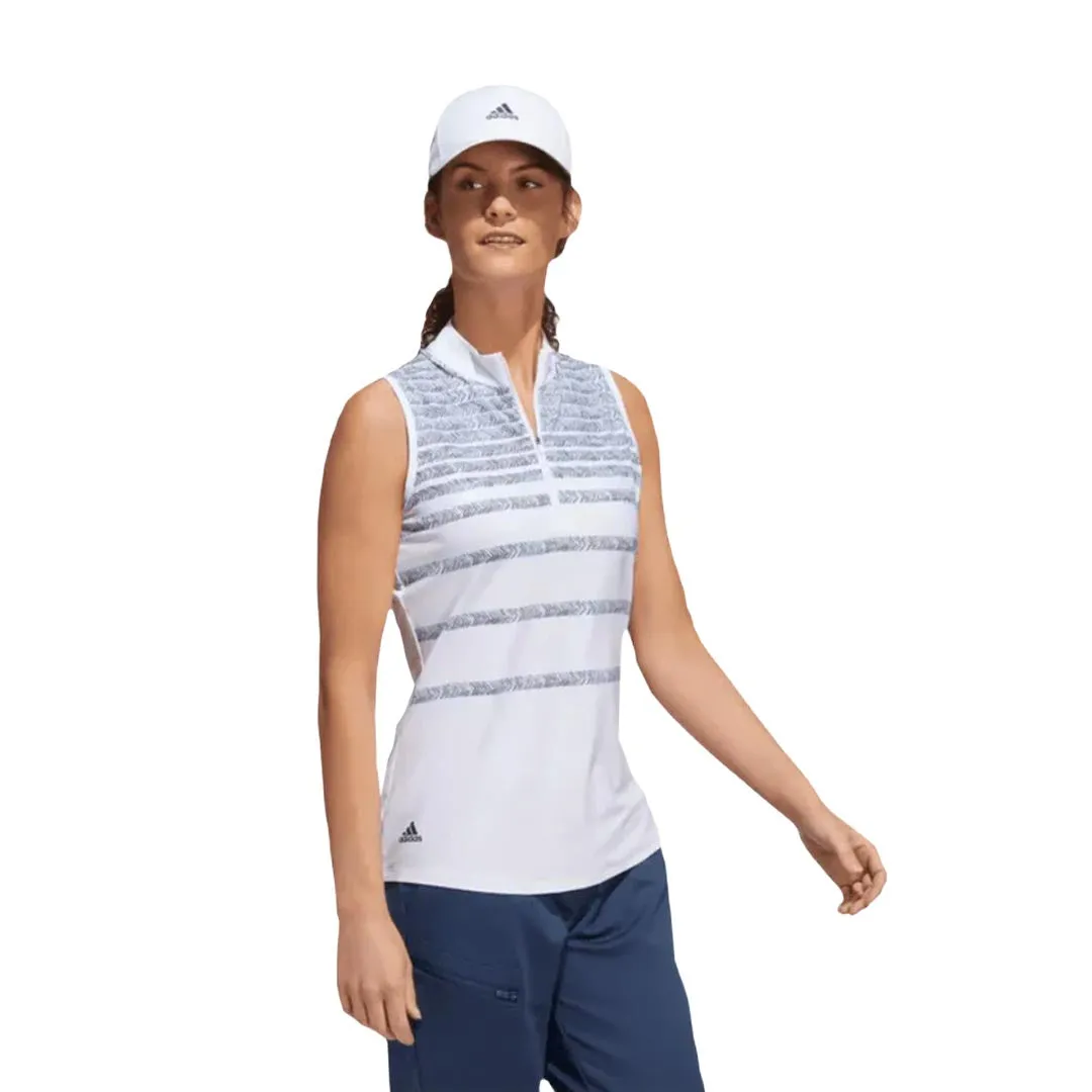 adidas - Women's Herringbone Stripe Sleeveless Polo (HG6966)