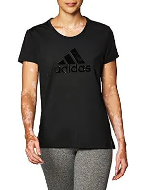 Adidas Women's T-Shirt Glam Logo Bos Nike Clothing
