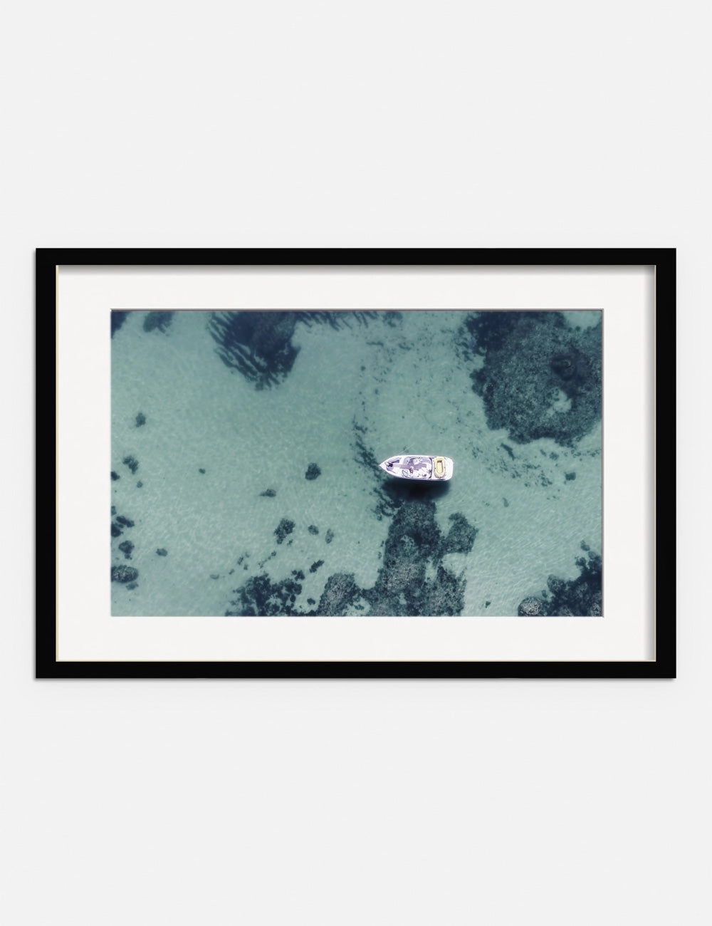 Aerial Ocean Bliss Photography Print by Ingrid Beddoes 