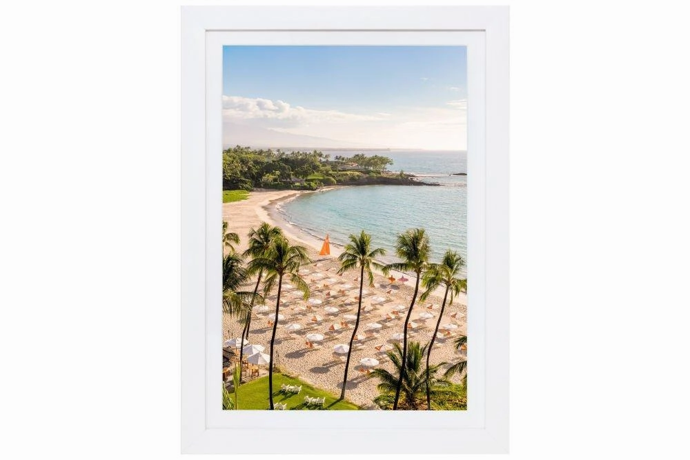 Afternoon Stroll Vertical, Mauna Kea Mini Framed Print by Gray Malin