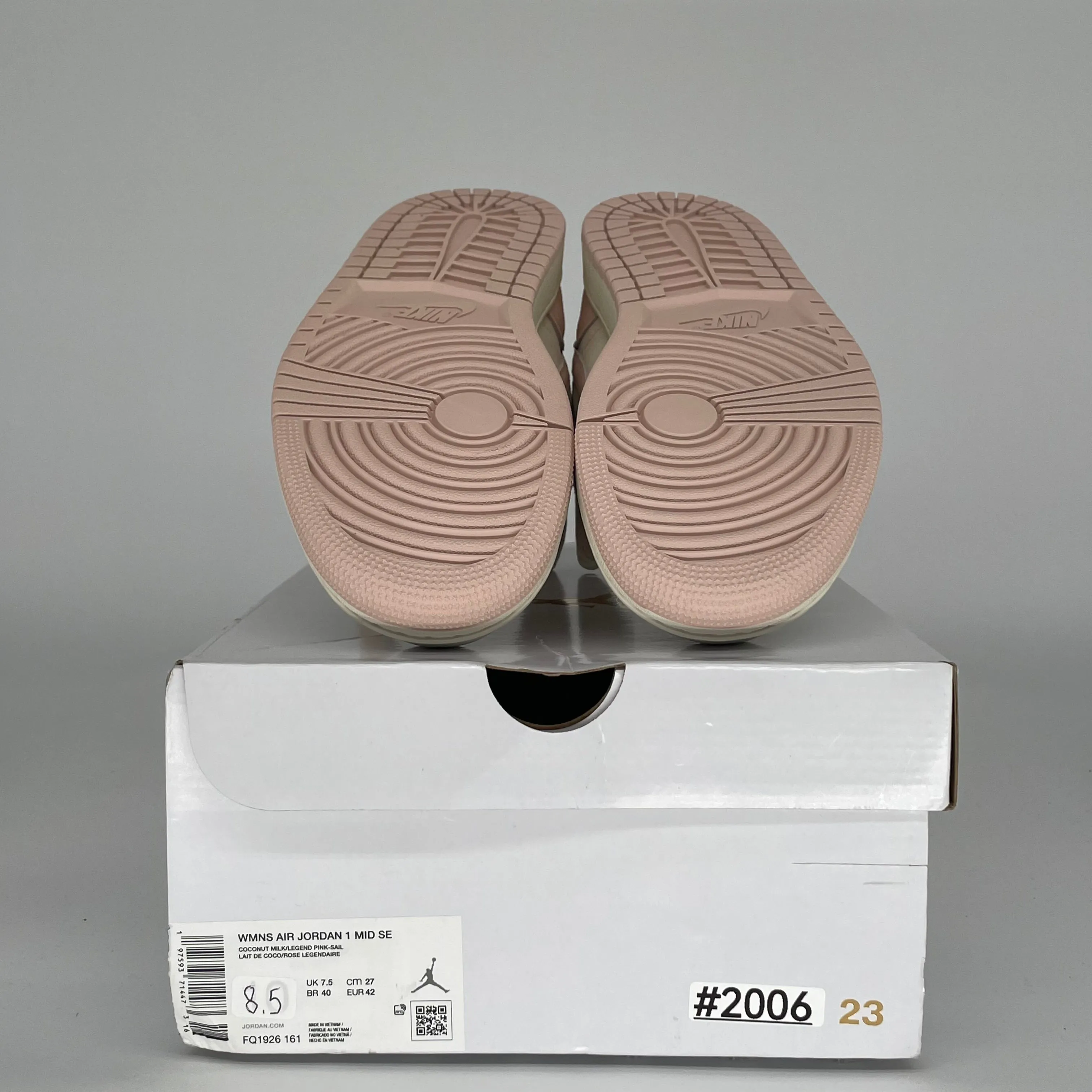 AIR JORDAN 1 MID SEERSUCKER W SIZE 8.5 FQ1926-161