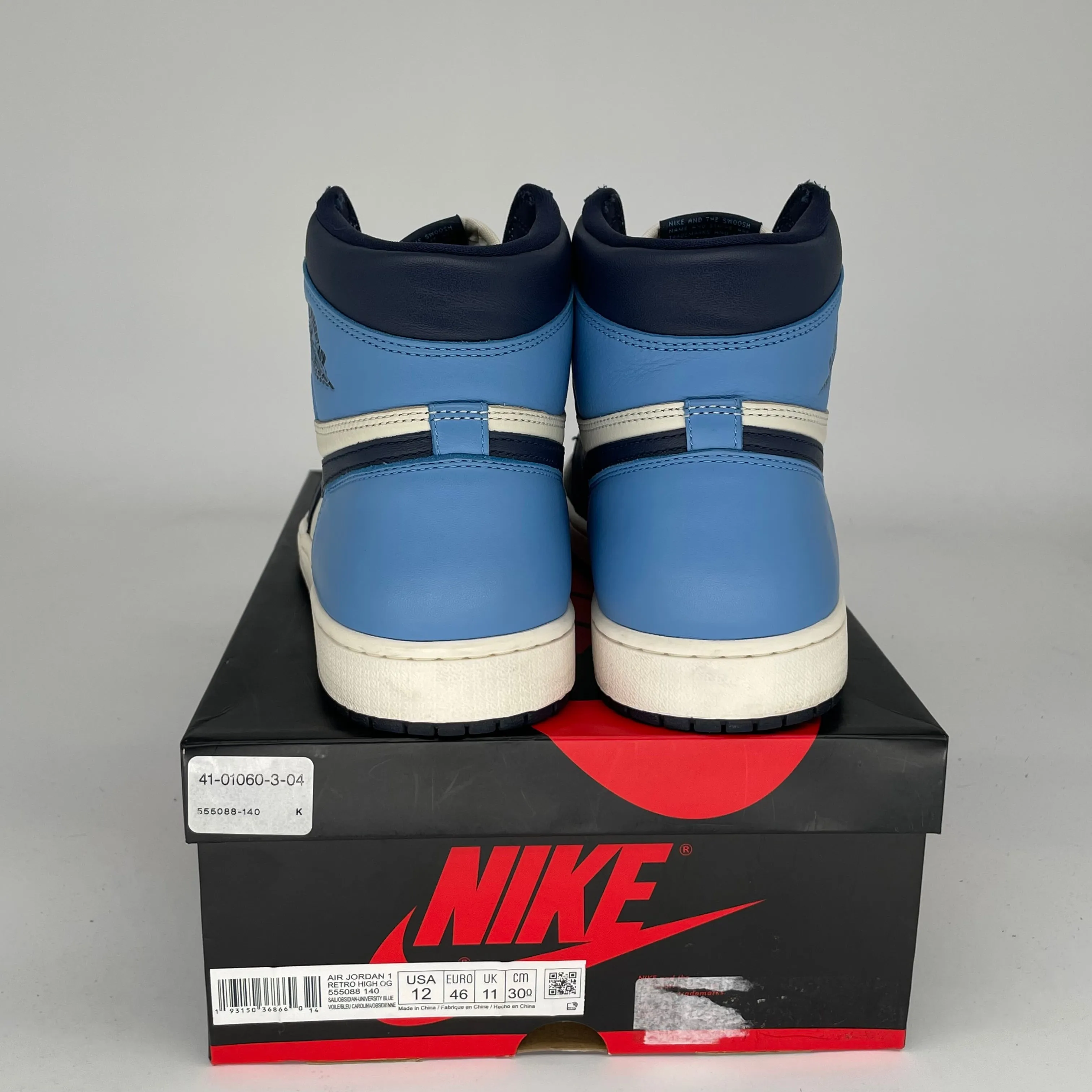 AIR JORDAN 1 OBSIDIAN SIZE 12 555088-140