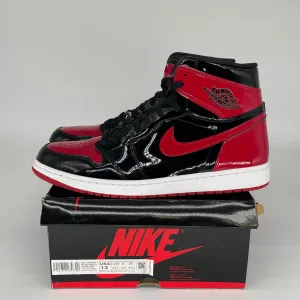 AIR JORDAN 1 PATENT BRED SIZE 13 555088-063